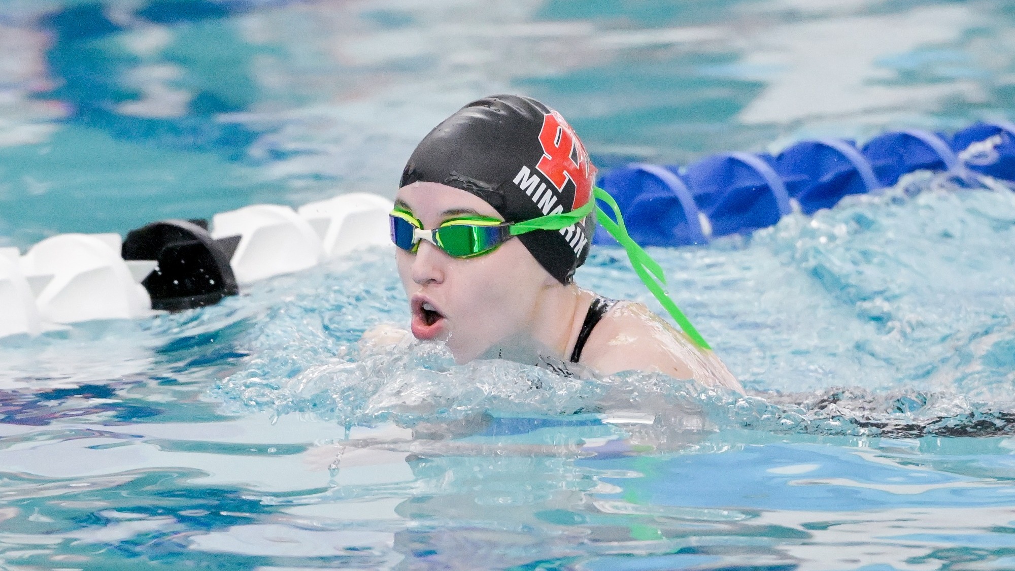Amelia Minarik Swimming at the 2026 CCIW Championship
