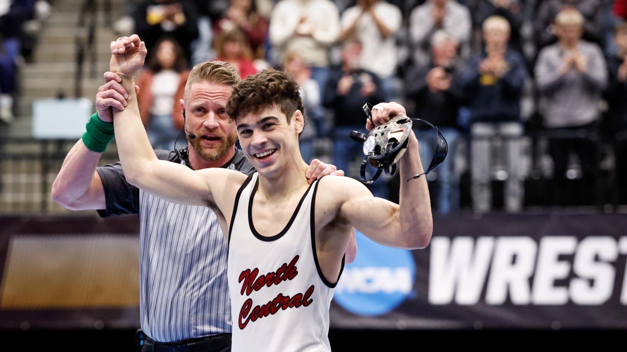 Chip Guzman smiles after winning national championship!