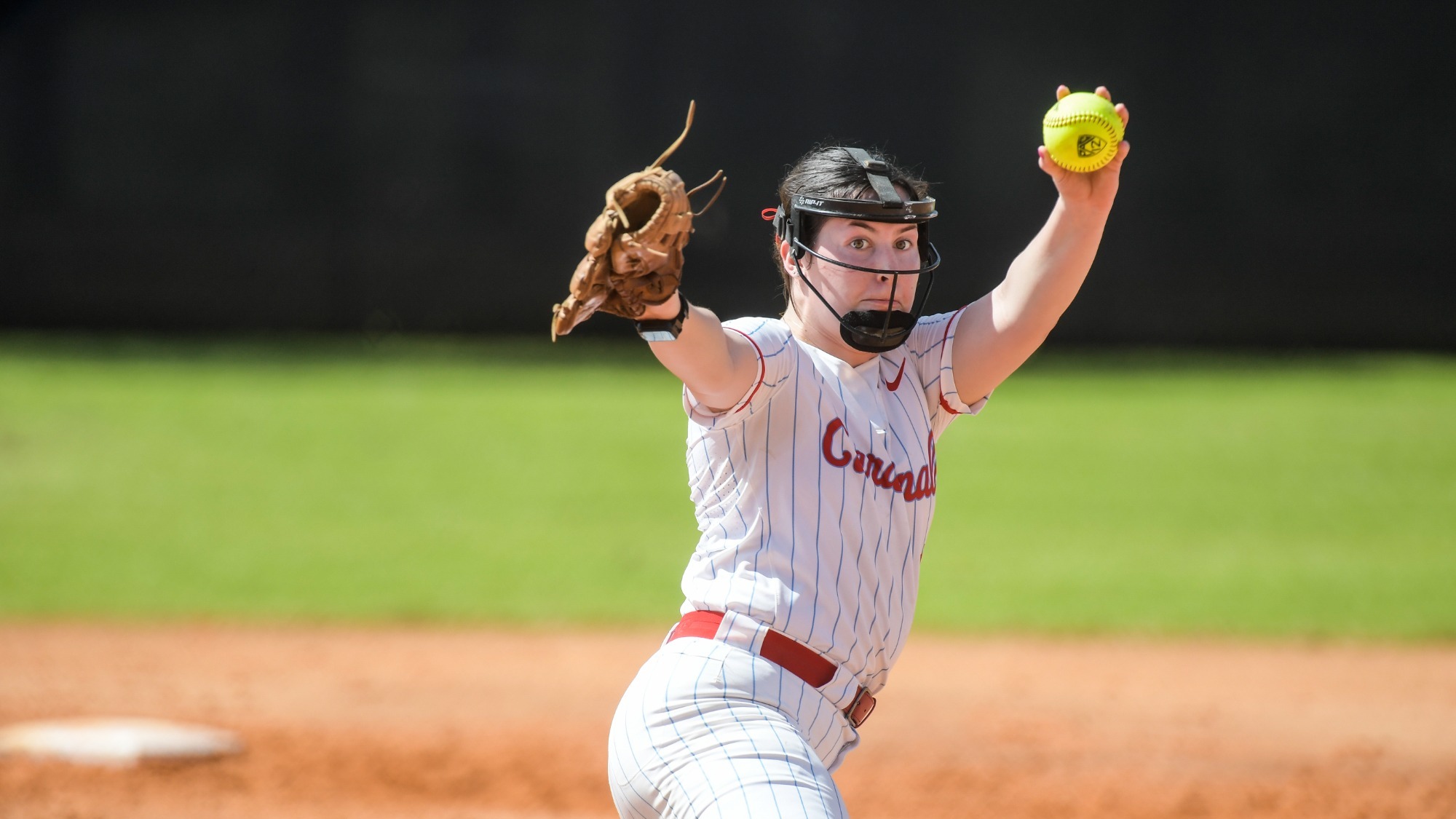 Sam Schilf fires a pitch home