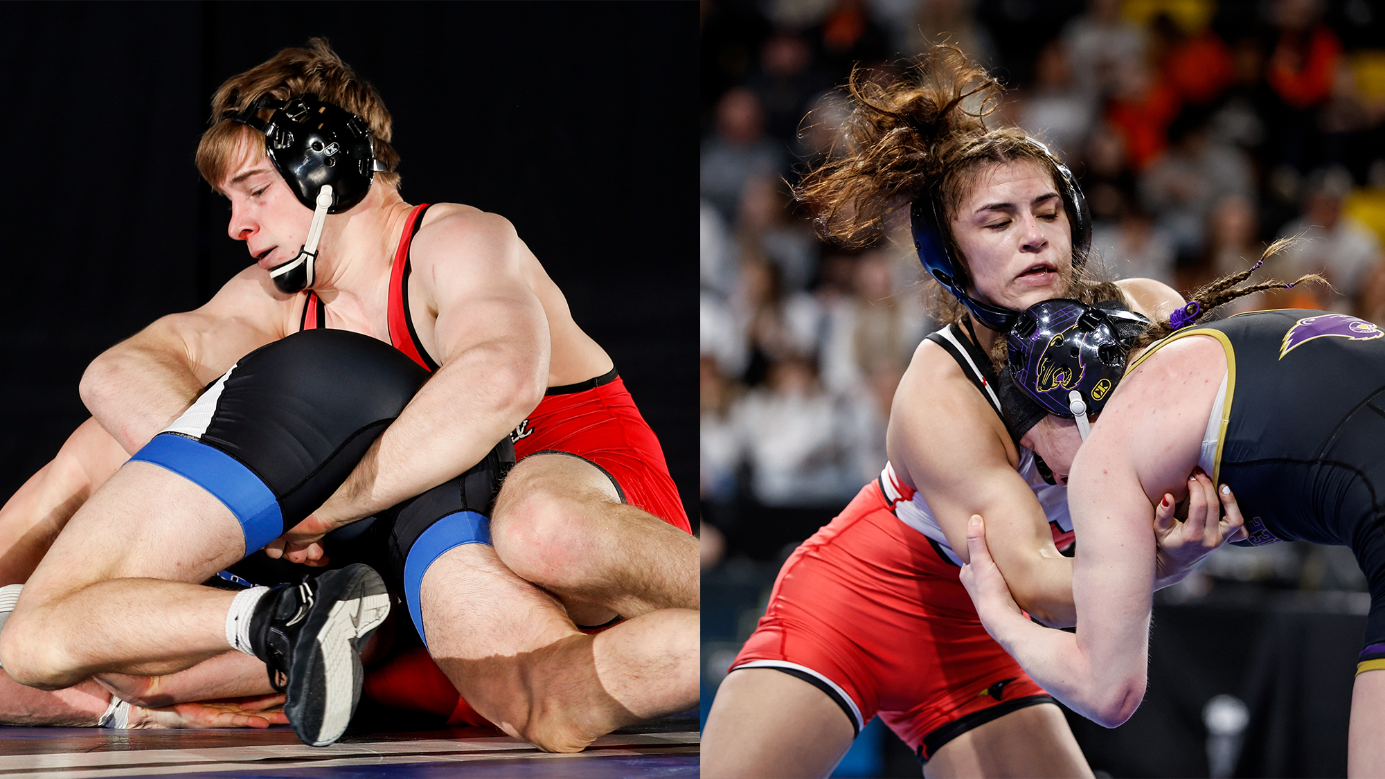 Casey Aikman, Sara Sterner wrestling