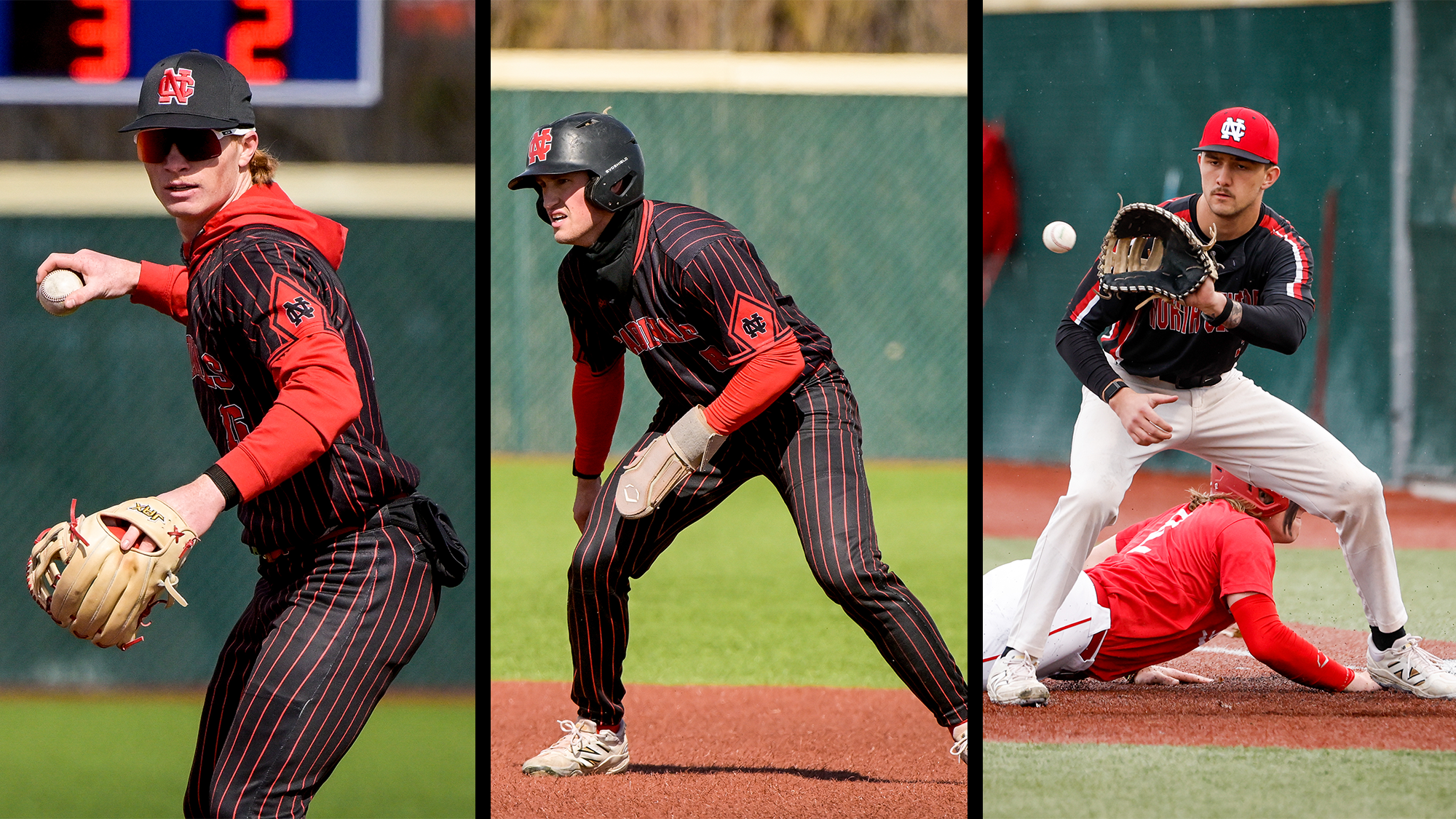 Jackson Bland, Parker Wyatt and Payton Diaz earned ABCA All-Region Honors