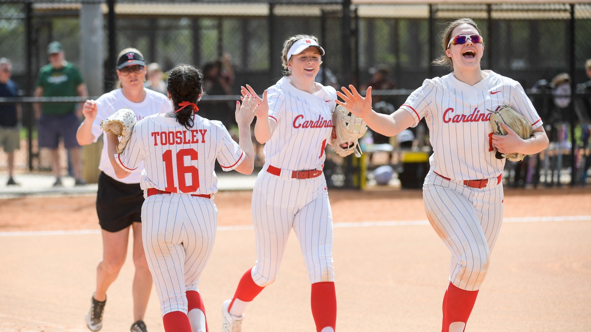 NCC Softball Celebrates Win
