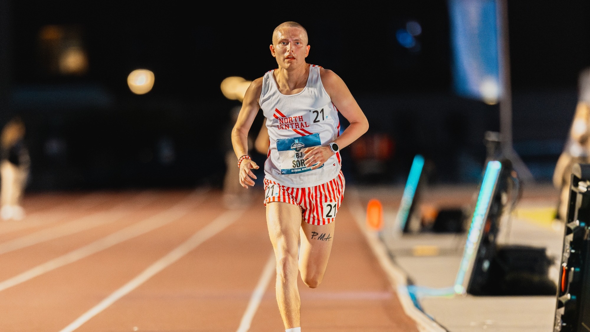 BJ Sorg running at the 2026 National Championships