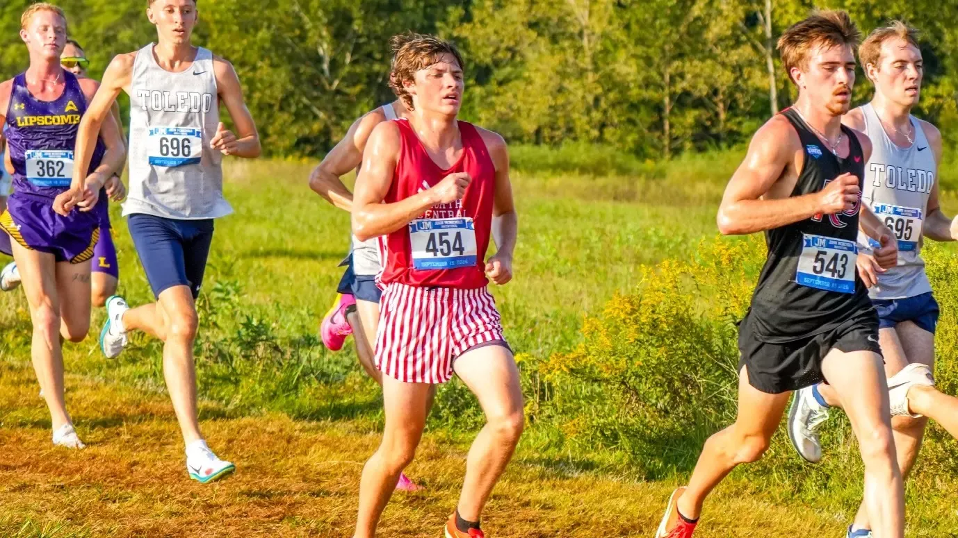Jack Galminas racing at the John McNichols Invite 2026