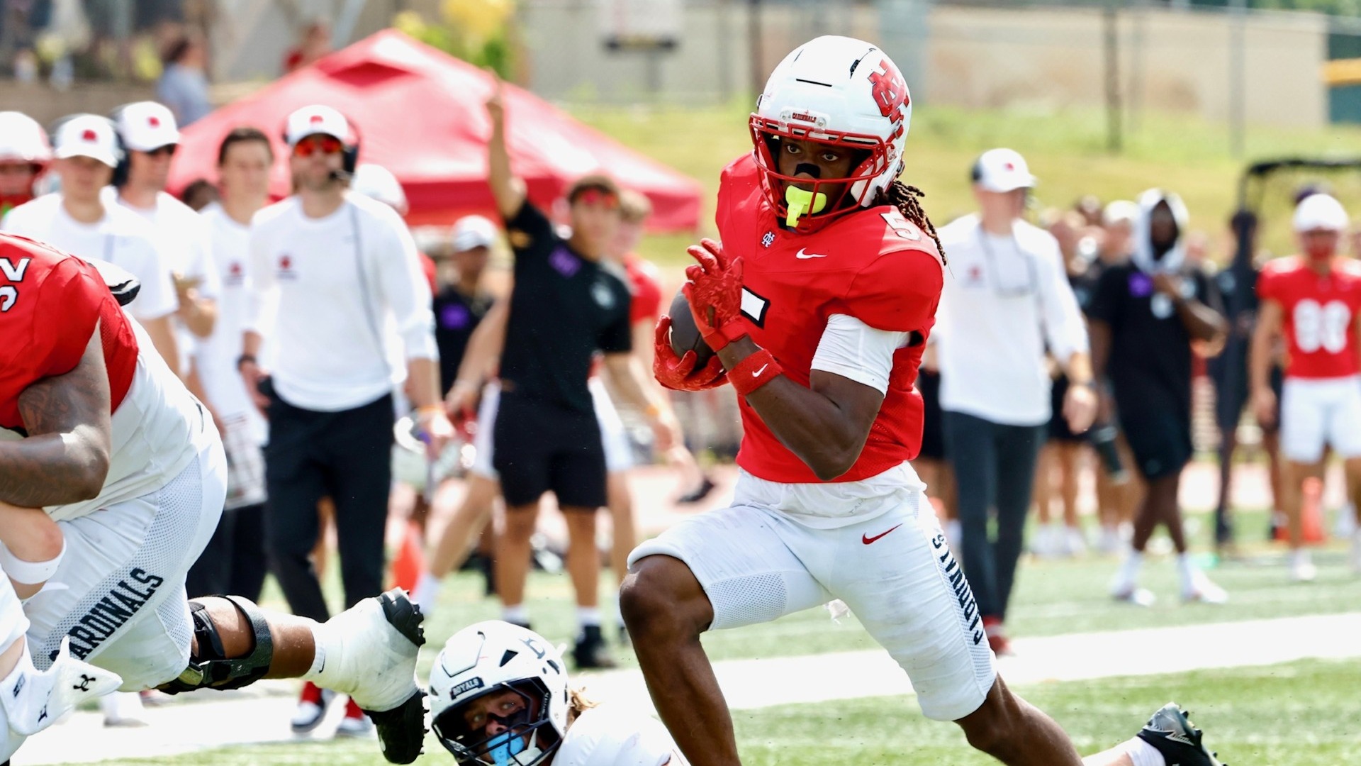 David Ballard III runs in a tocuhdown