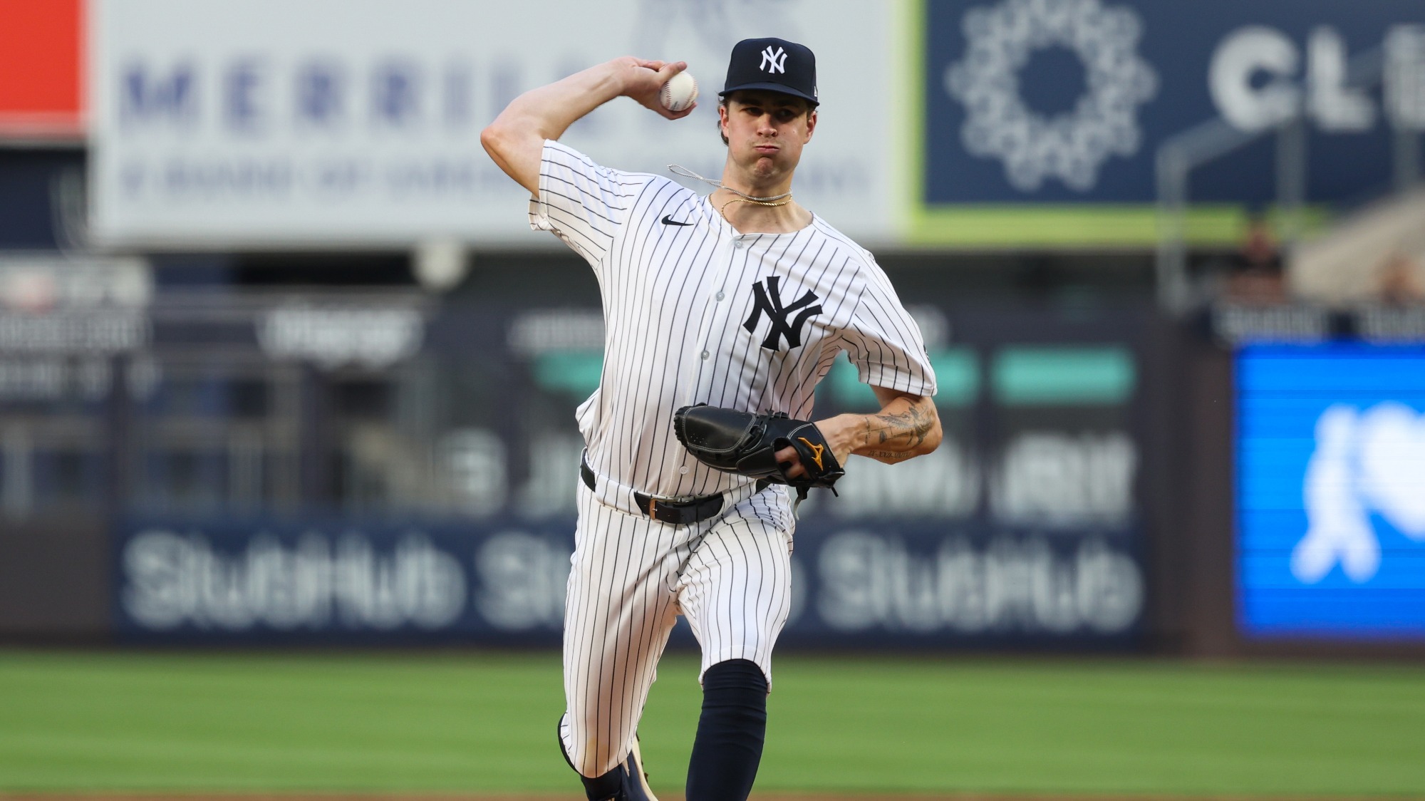 Cam Schlittler with the New York Yankees