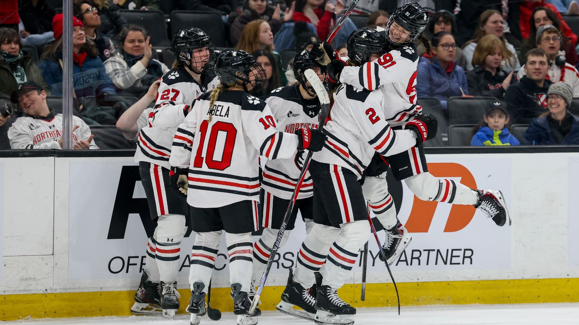 Northeastern women's hockey at TD Garden