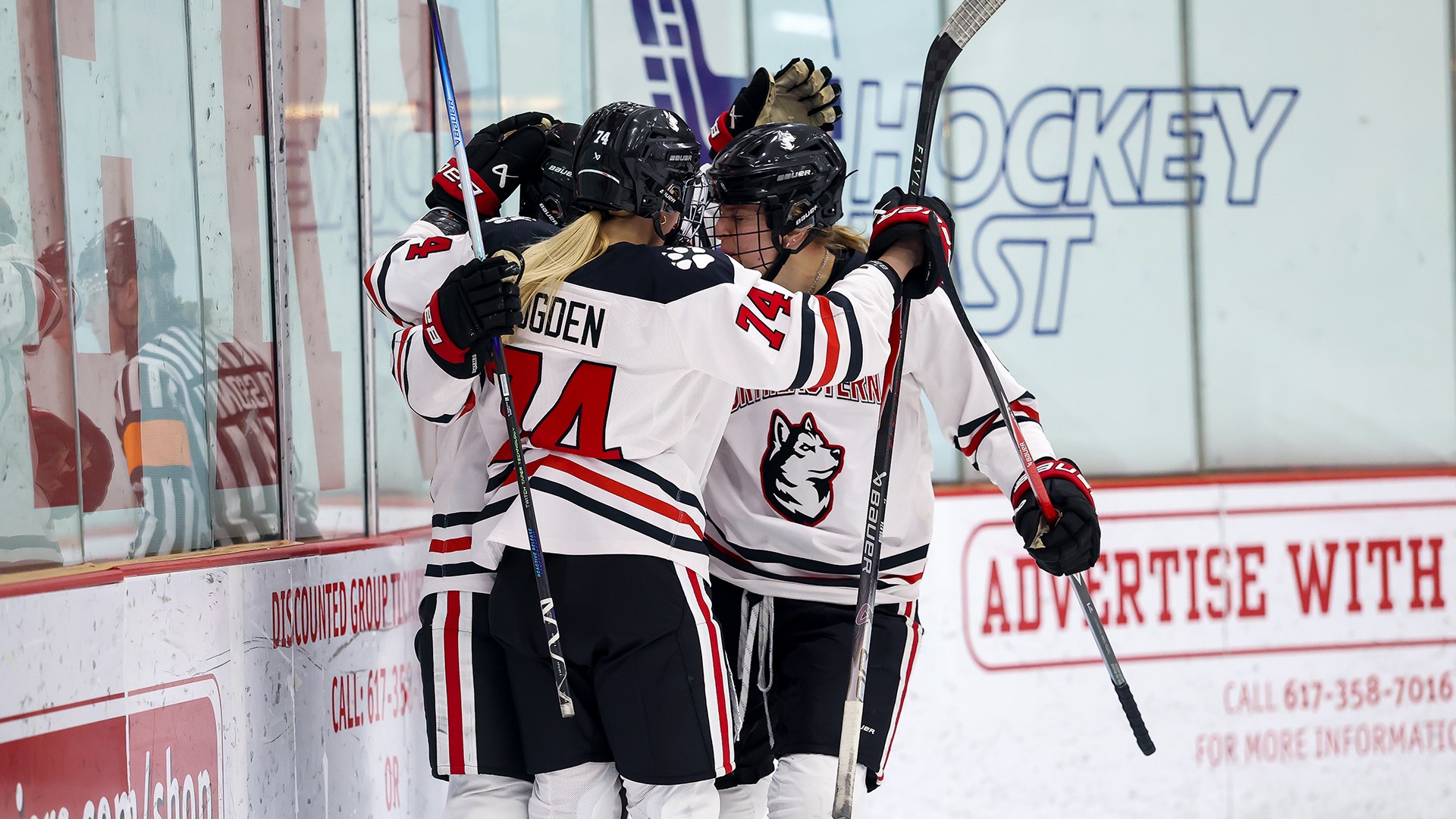 Caron goal celebration