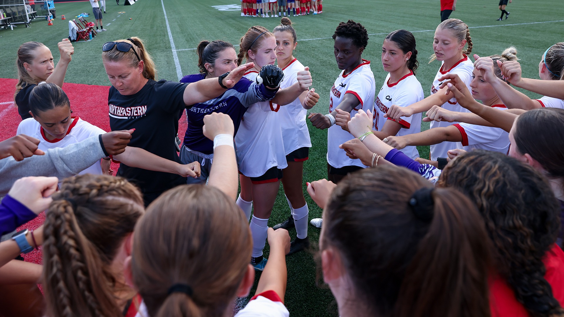 Women's Soccer Huddle