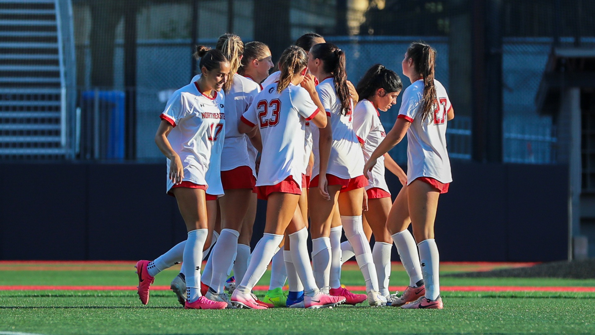 Women's soccer celebration