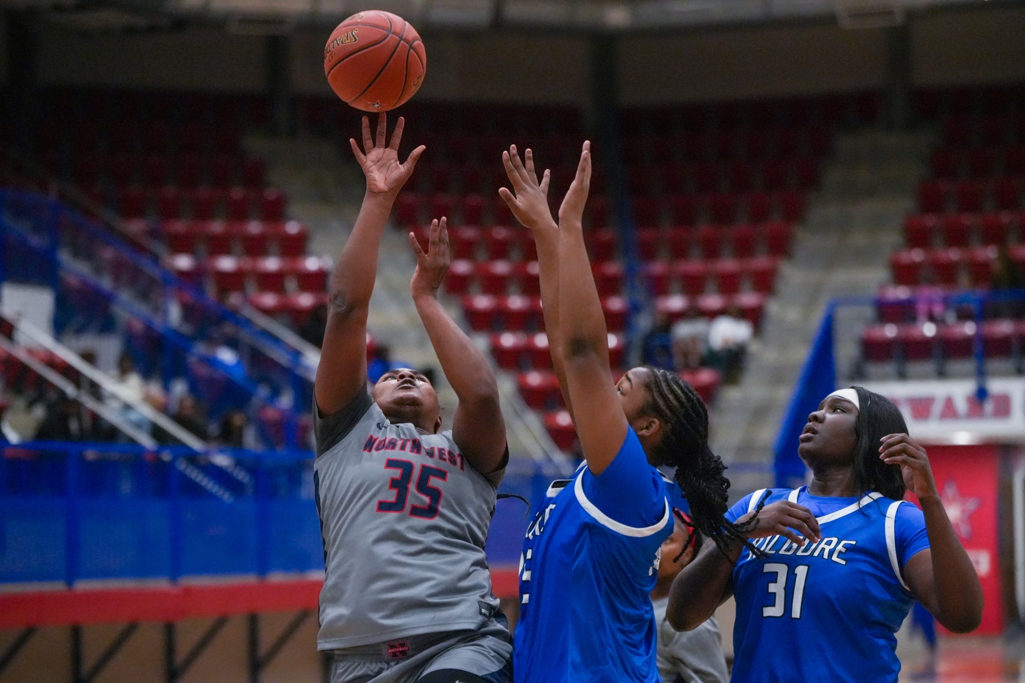 Story accumulated 21 points and 20 rebounds in a career-best night. 