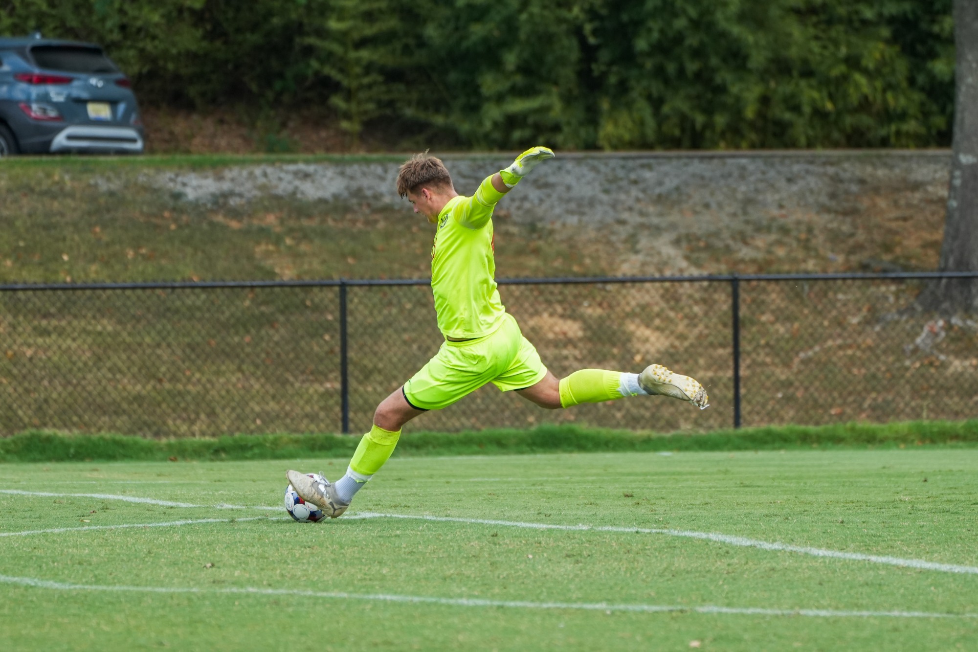 Gibb with a goal kick