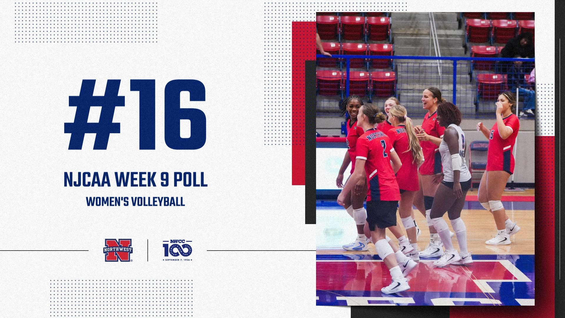 Volleyball remains at 16 in the Week 9 poll