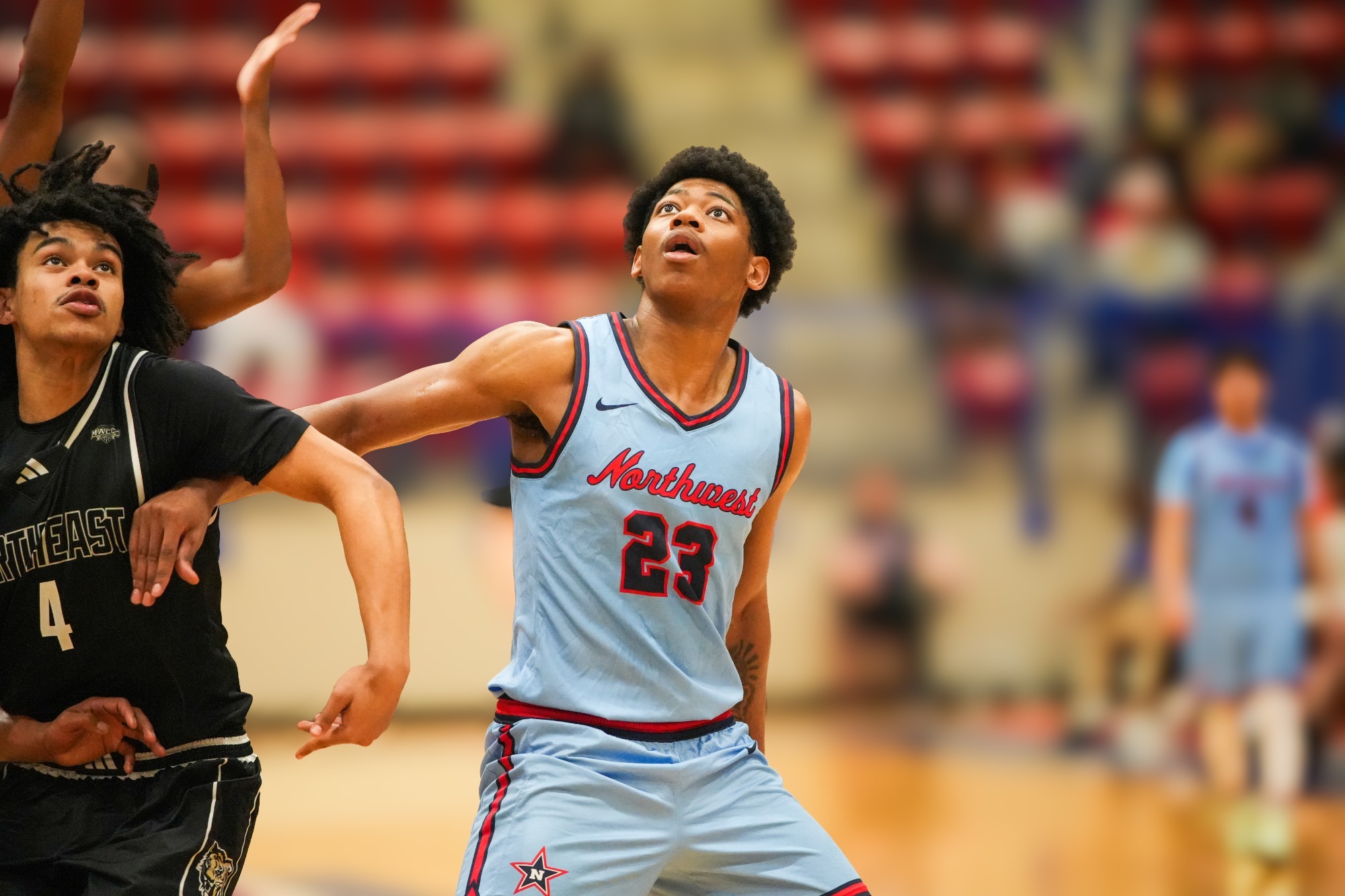 Demetius Duffy playing basketball