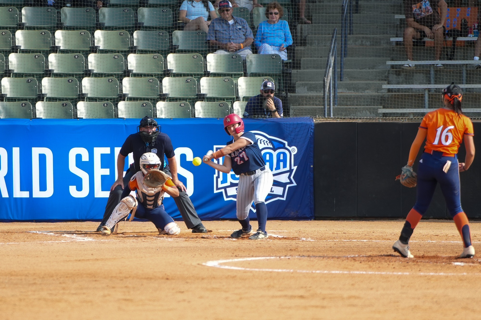 Jennings at bat at World Series vs Pima 2026