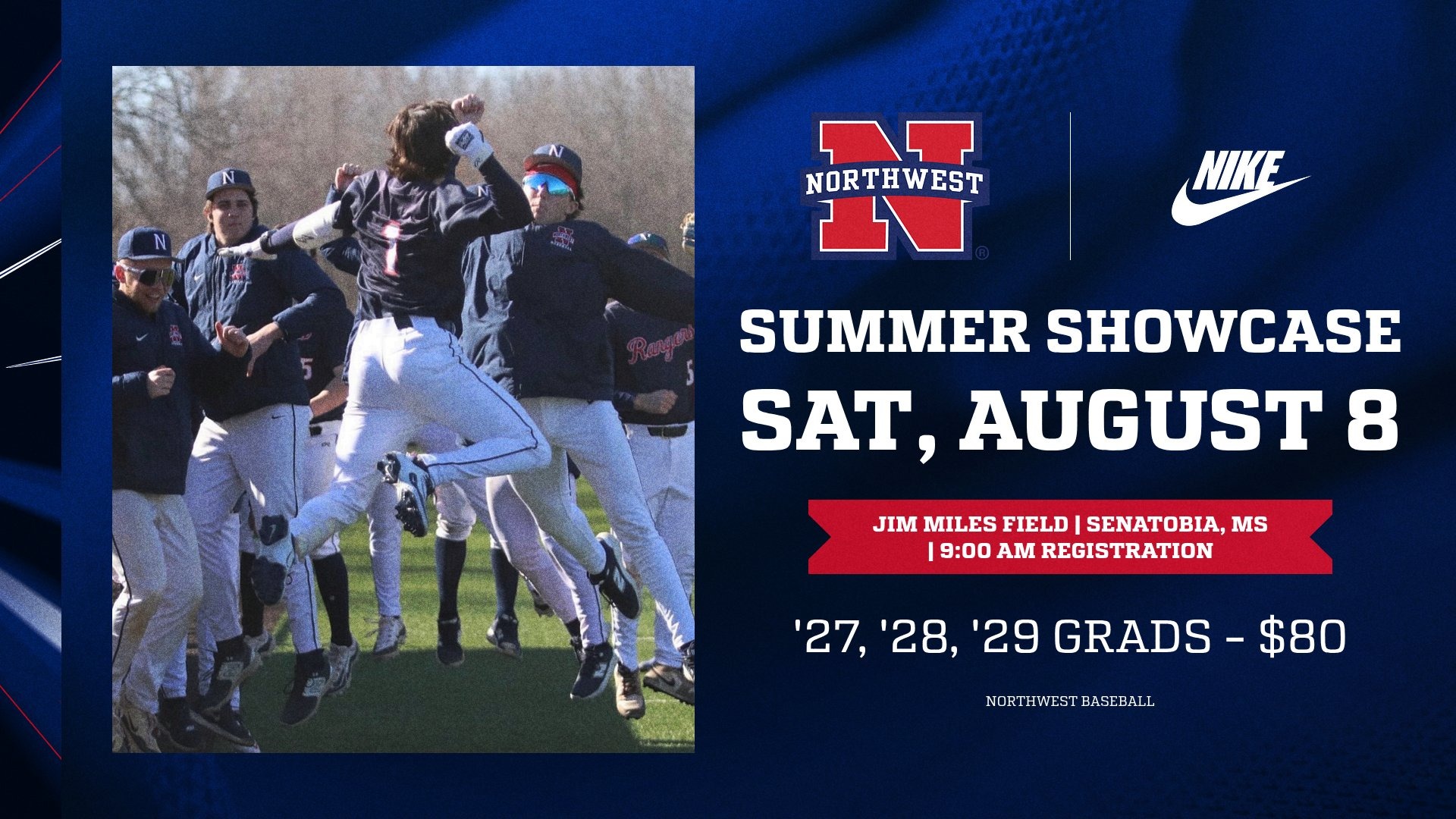 2026 Baseball Fall Showcase Graphic