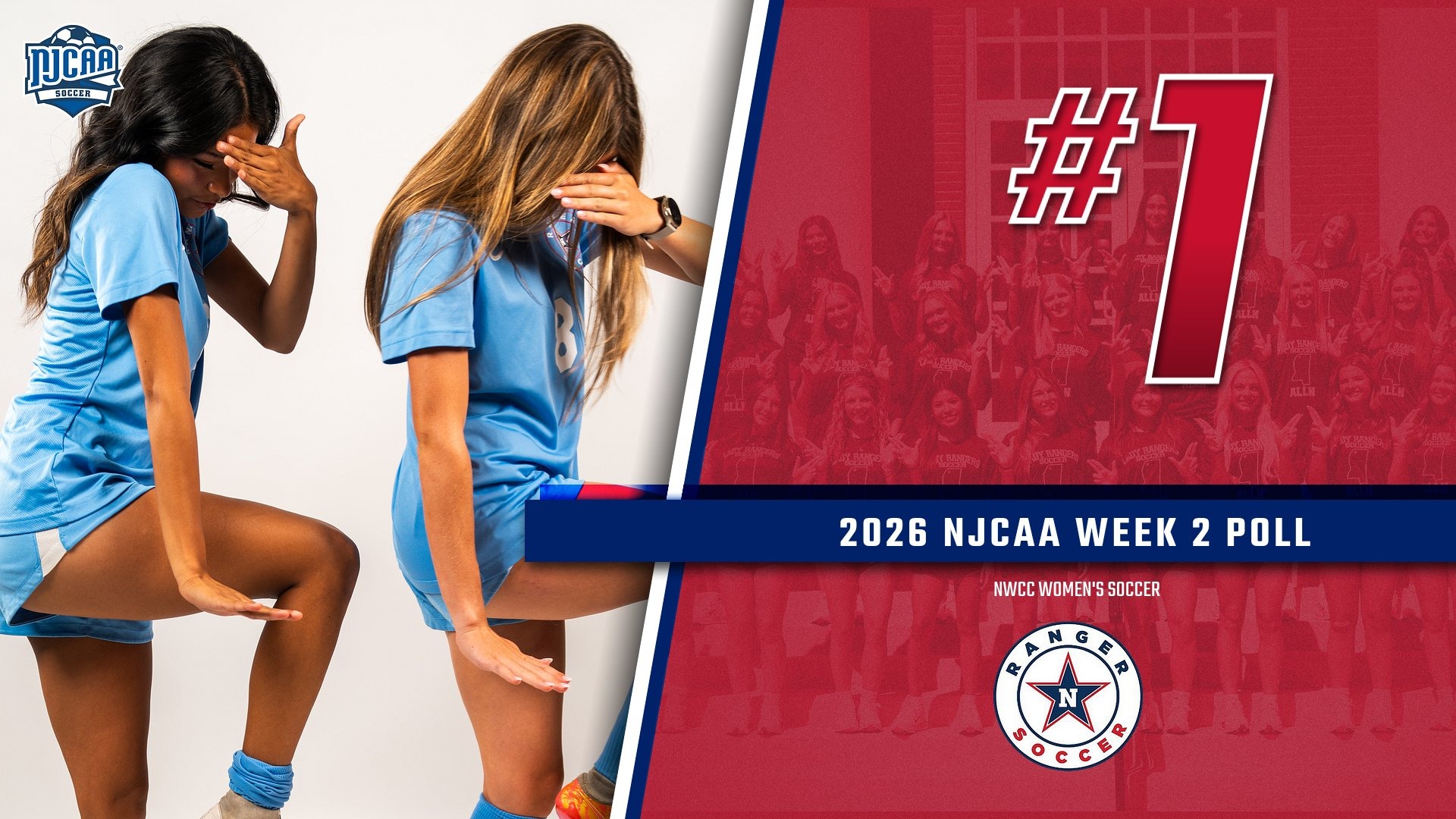 Rankings week 2 - Women's Soccer #1