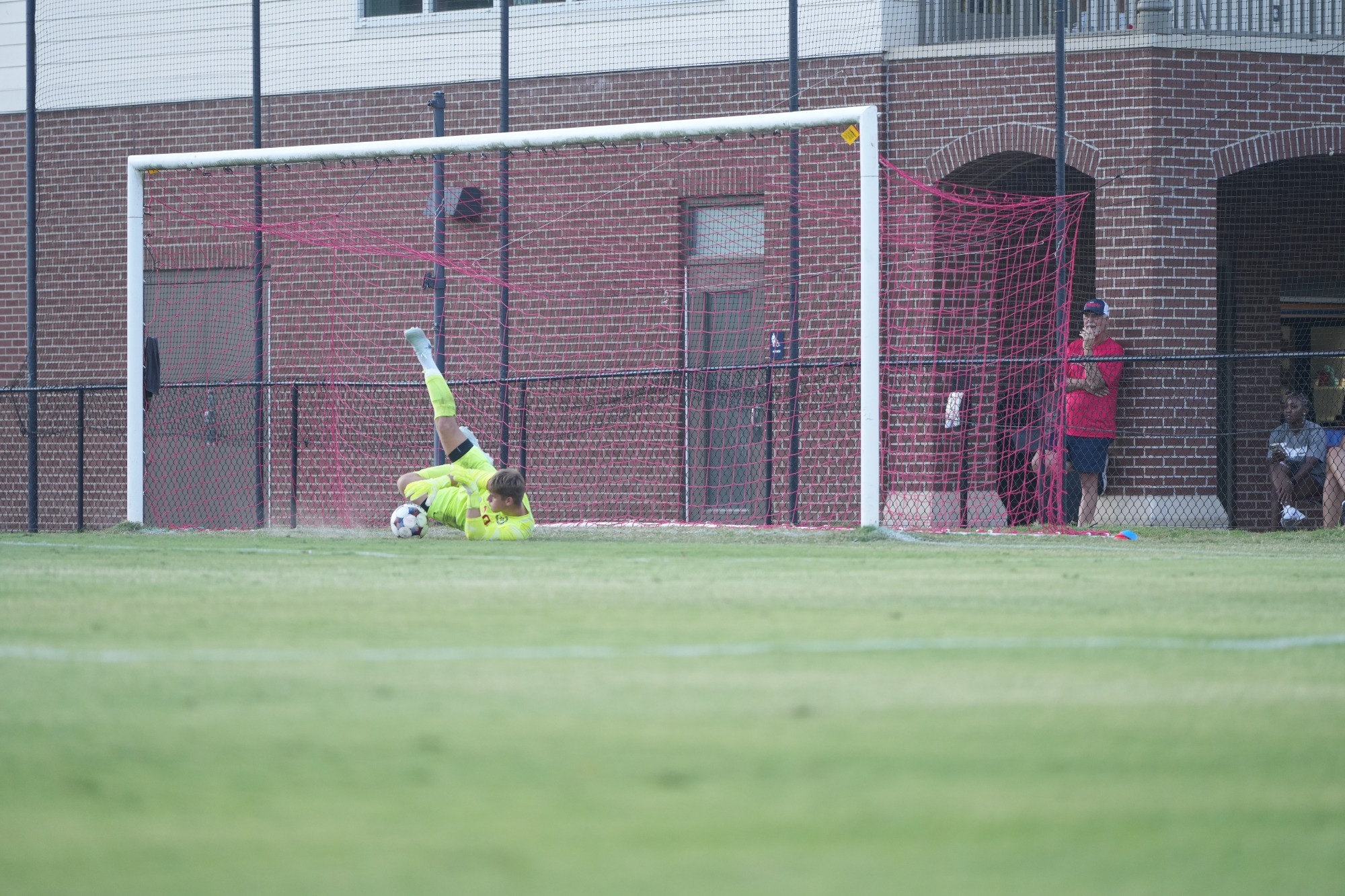 Gibb saving a shot against Jones