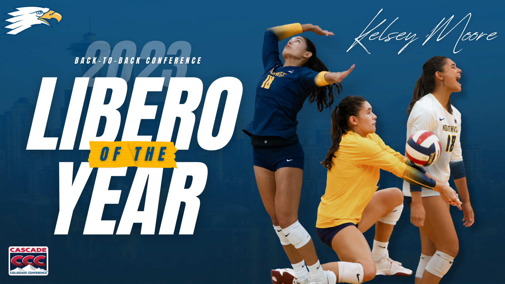 Second Time Libero of the Year, Kelsey Moore Northwest University