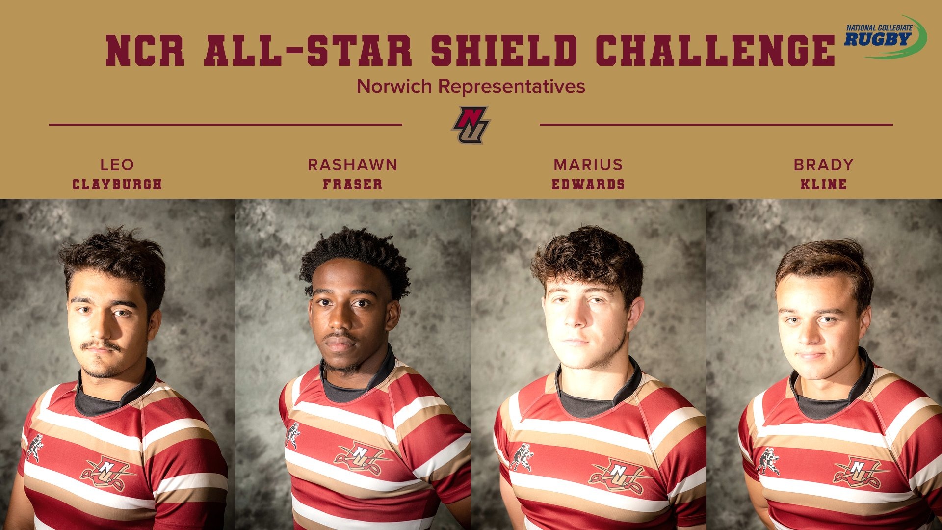 Men's Rugby Four Cadets Selected to NCR AllStar Shield Challenge