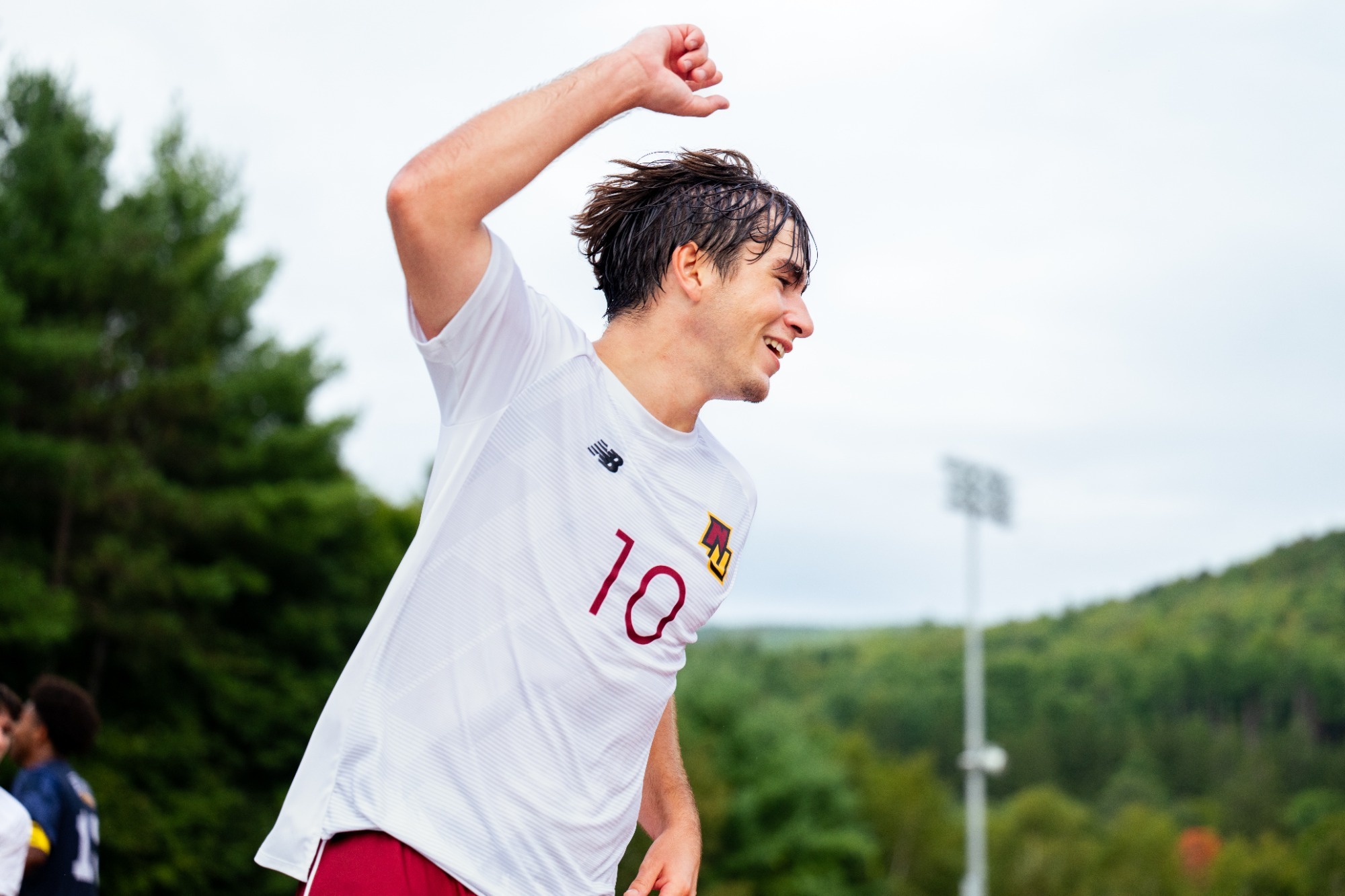 Fuentes celebrating his goal. 