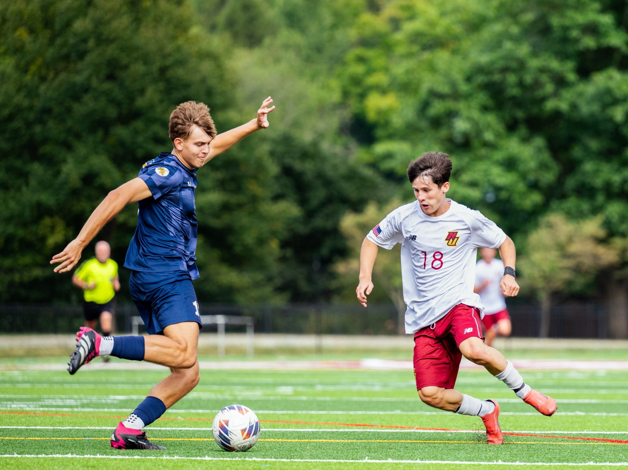 Rubenstein making a defensive play. 