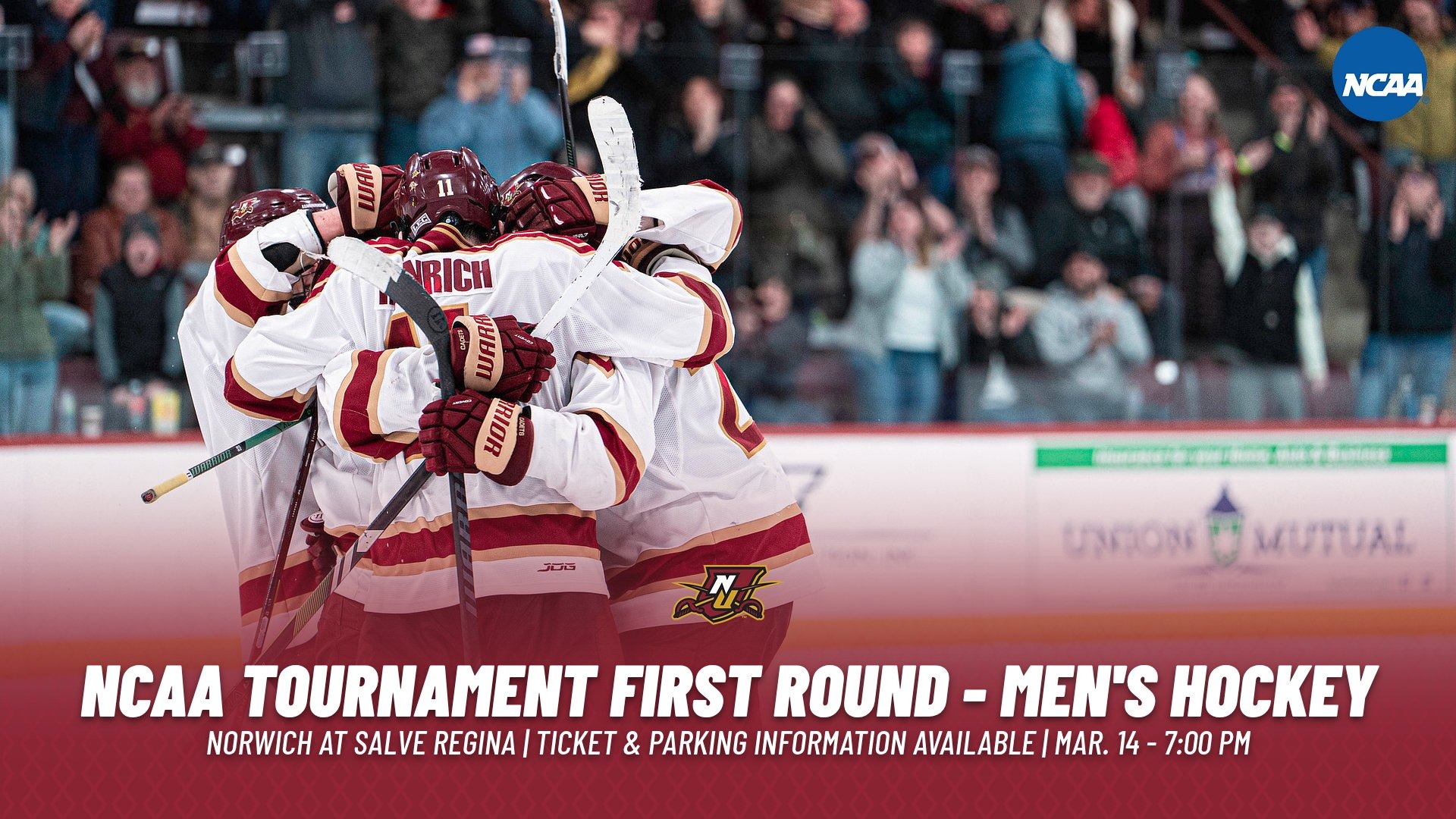 2025-26 MIH NCAA TOURNAMENT FIRST ROUND - TICKET INFO GRAPHIC