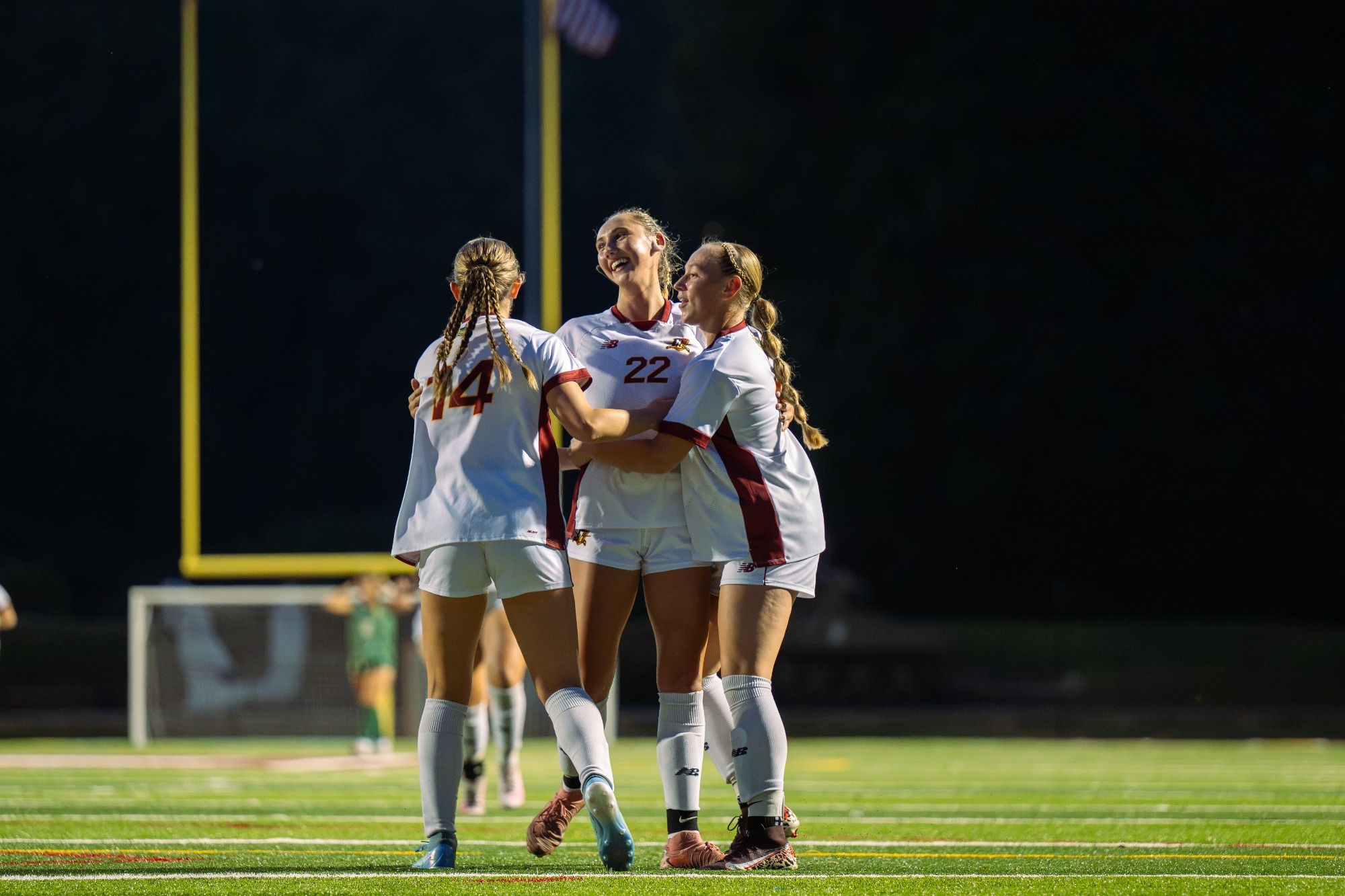 Guarriello celebrating after the winning goal tonight. 