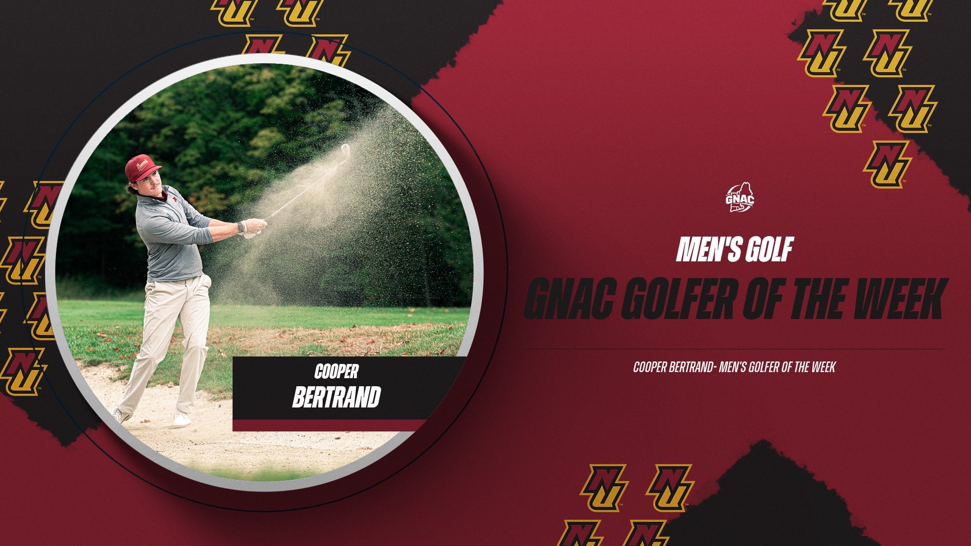 Bertrand wins his third Golfer of the Week selection. 