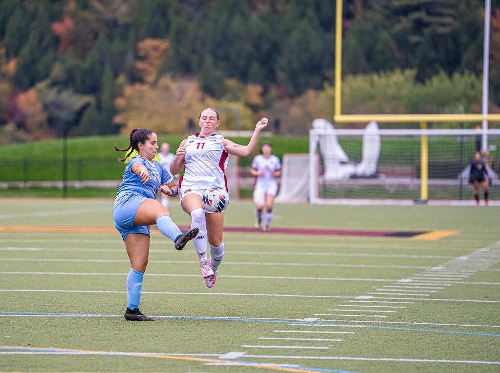 Magoon challenges a 50/50. 
