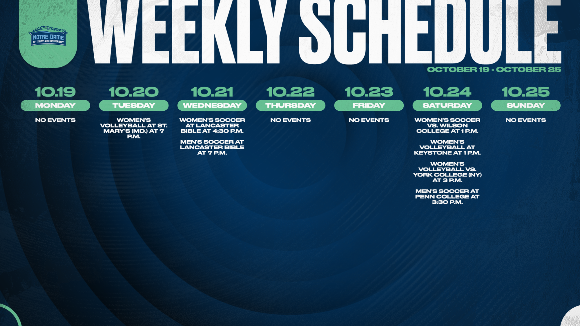 This Week - October 19-25