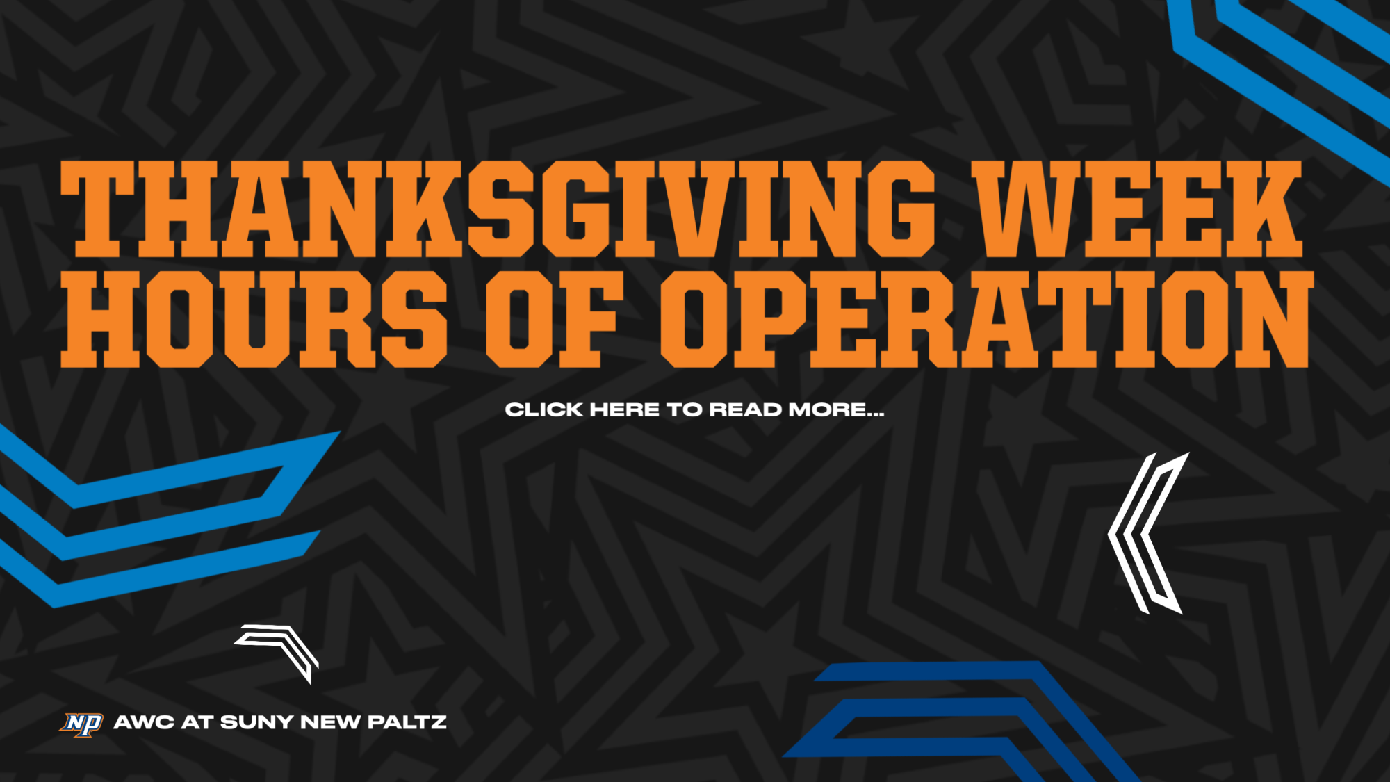 AWC Thanksgiving Break 2025