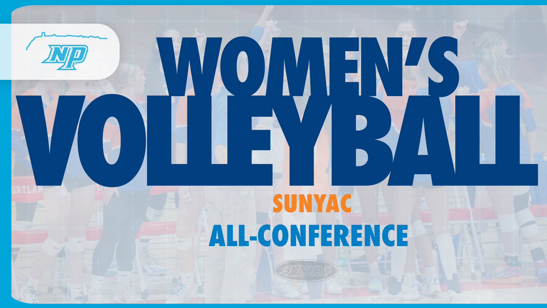 Women's Volleyball All-SUNYAC main story graphic 2025