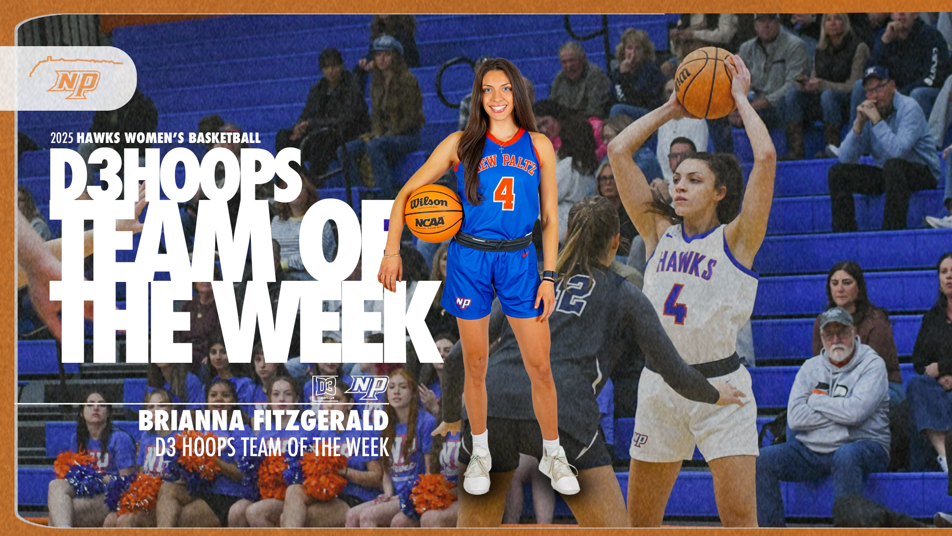 Brianna Fitzgerald D3Hoops Team of the Week graphic