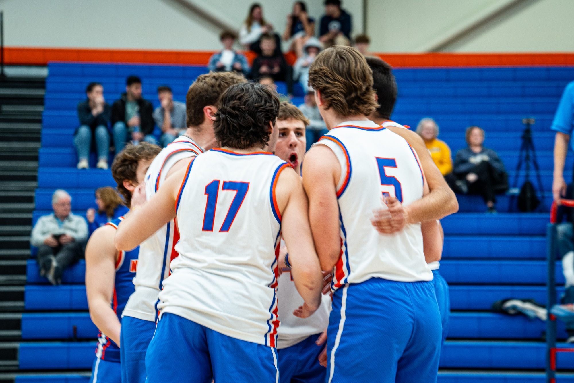 Daniel Shanley celebrates after a point