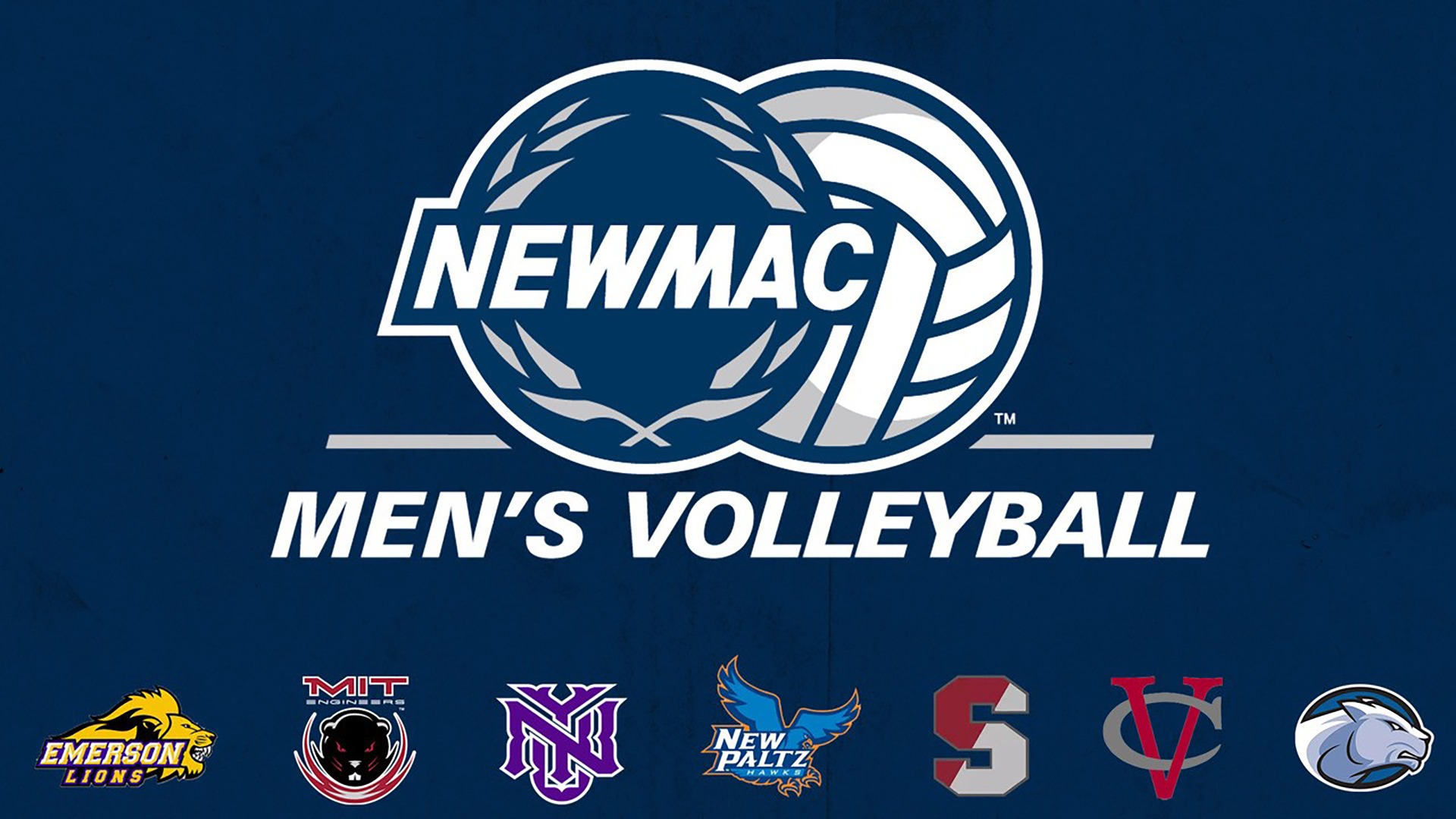 Men's Volleyball NEWMAC main story graphic