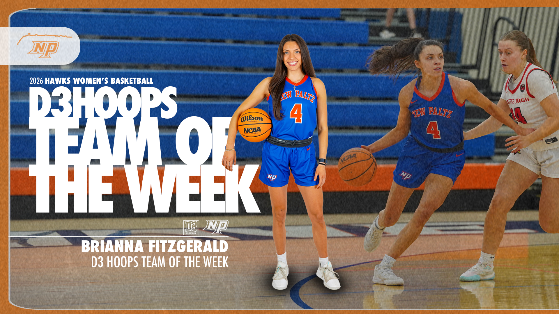 Brianna Fitzgerald D3Hoops Team of the Week graphic 