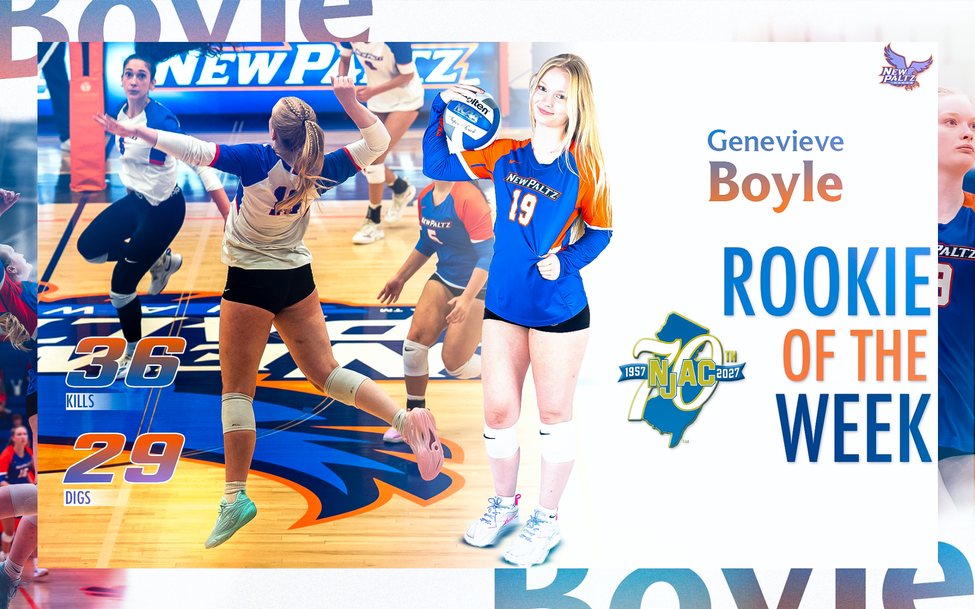 Genevieve Boyle NJAC ROTW 10.12 - Women's Volleyball