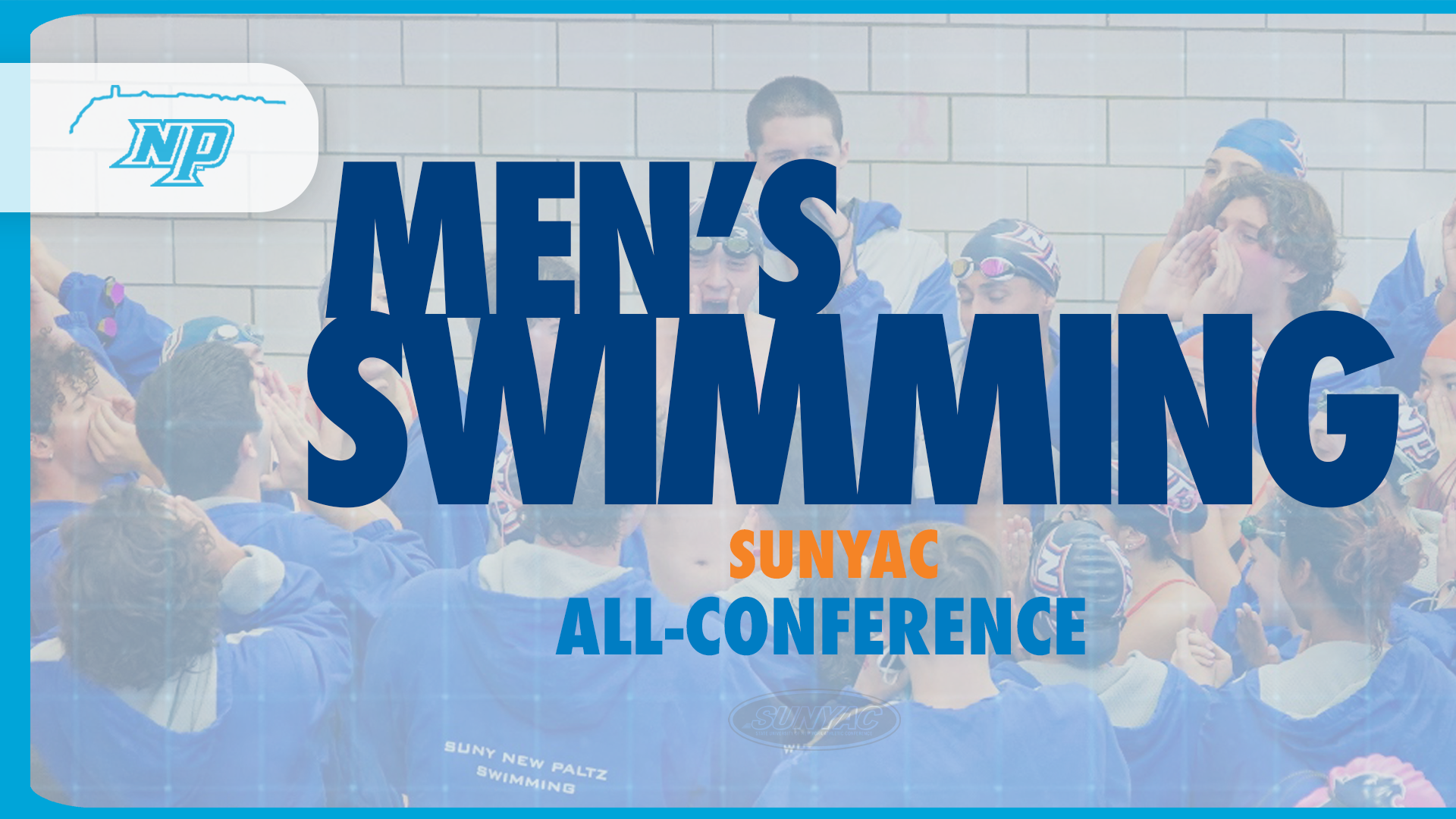 Men's Swimming All Conference 2026 Graphic