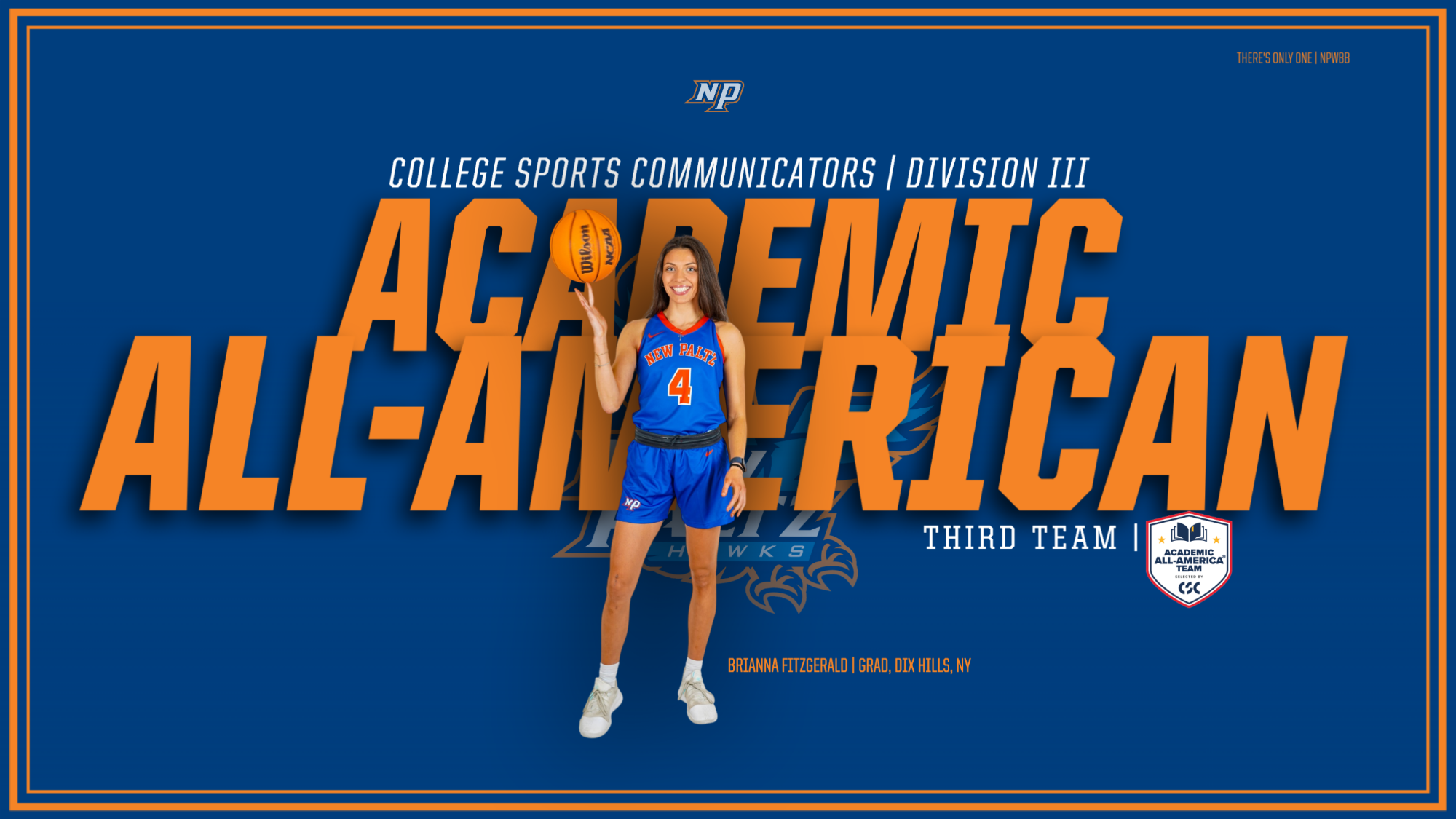 Fitzgerald CSC Academic All-American main story graphic