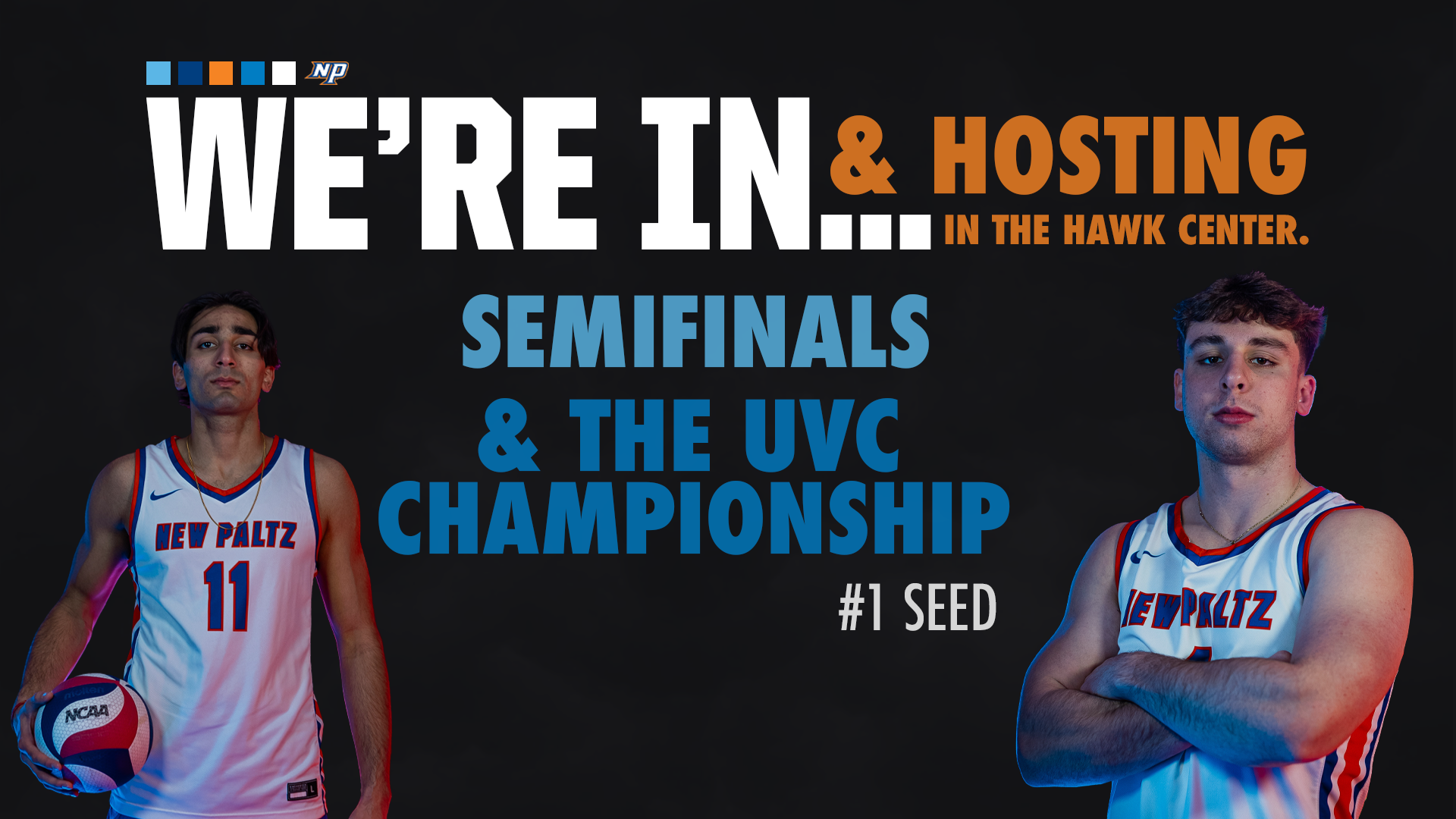 Men's Volleyball No. 1 seed hosts UVC Tournament in the Hawk Center April 10-12