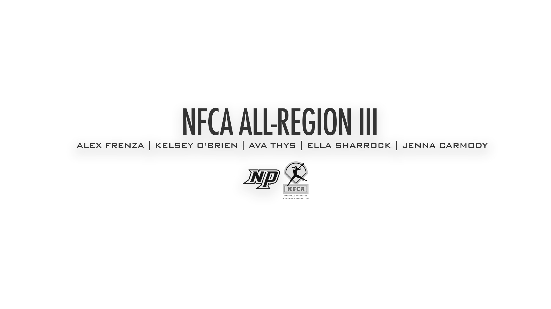 NFCA Softball All-Region main story graphic 2026