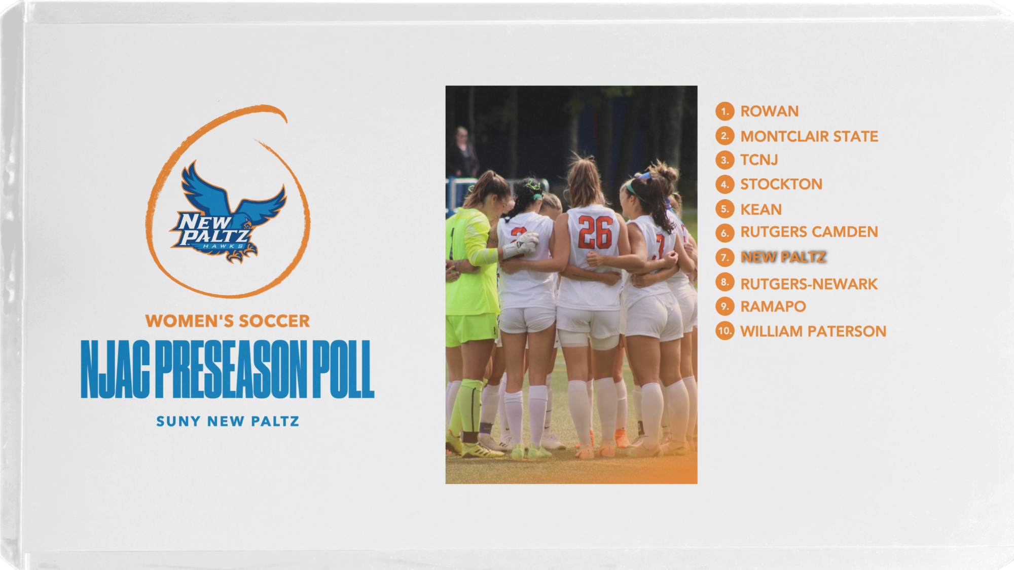 NJAC Preseason Poll - Women's Soccer