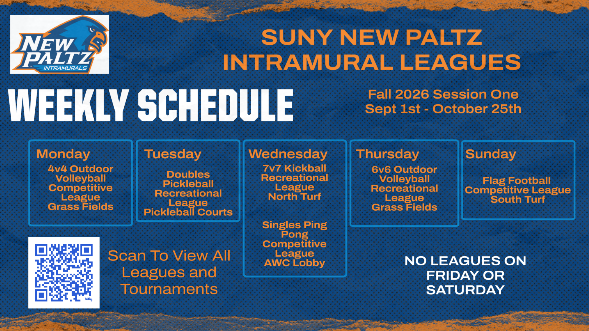 Intramural Leagues Fall 2026