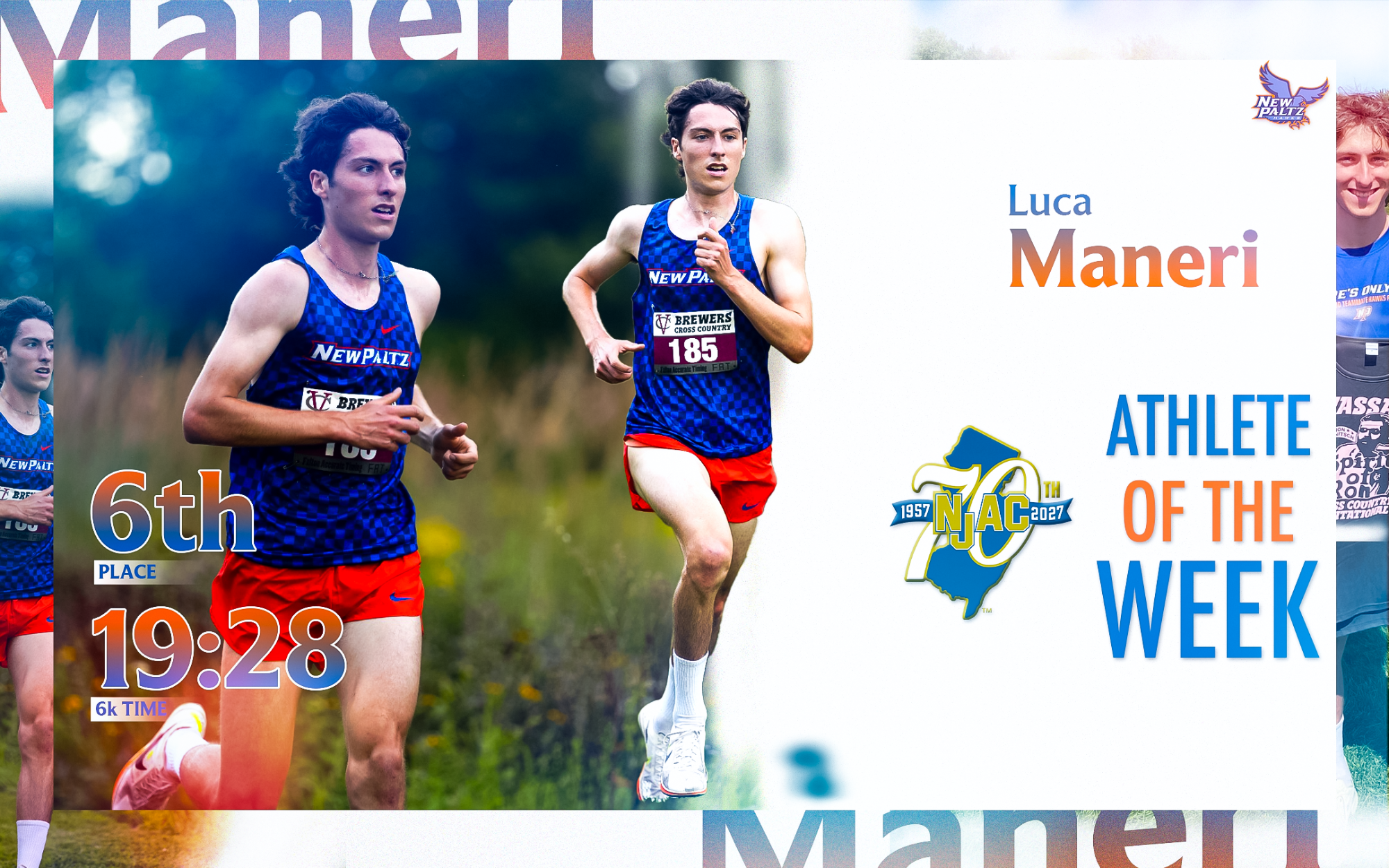 Luca Maneri NJAC Athlete of the Week 9.14 - Cross Country
