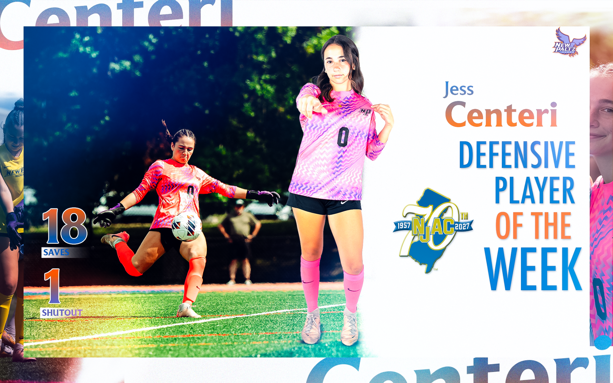 Jess Centeri NJAC DPOW 9.21 - Women's Soccer