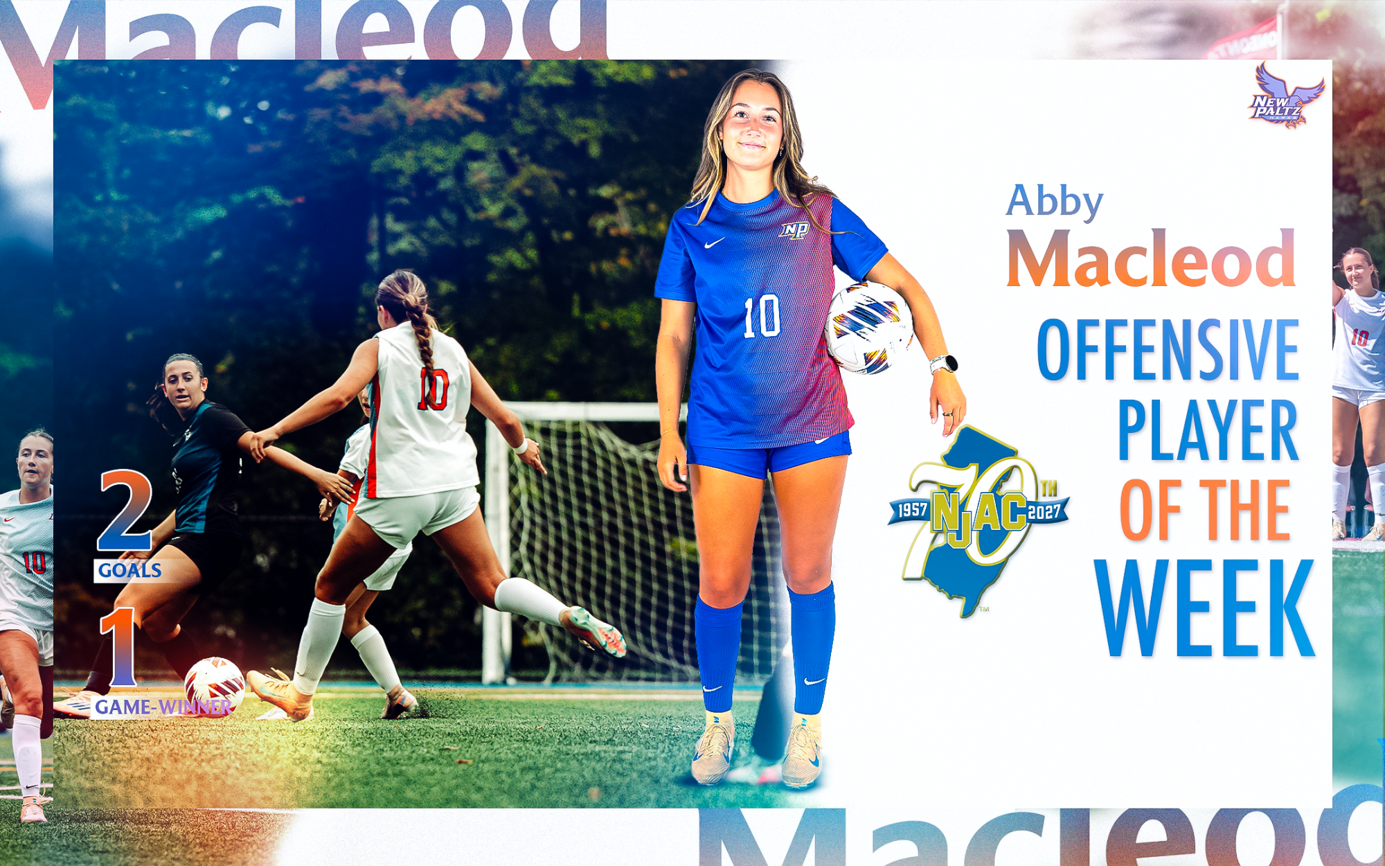 Abby Macleod  NJAC POTW 9.21 - Women's Soccer