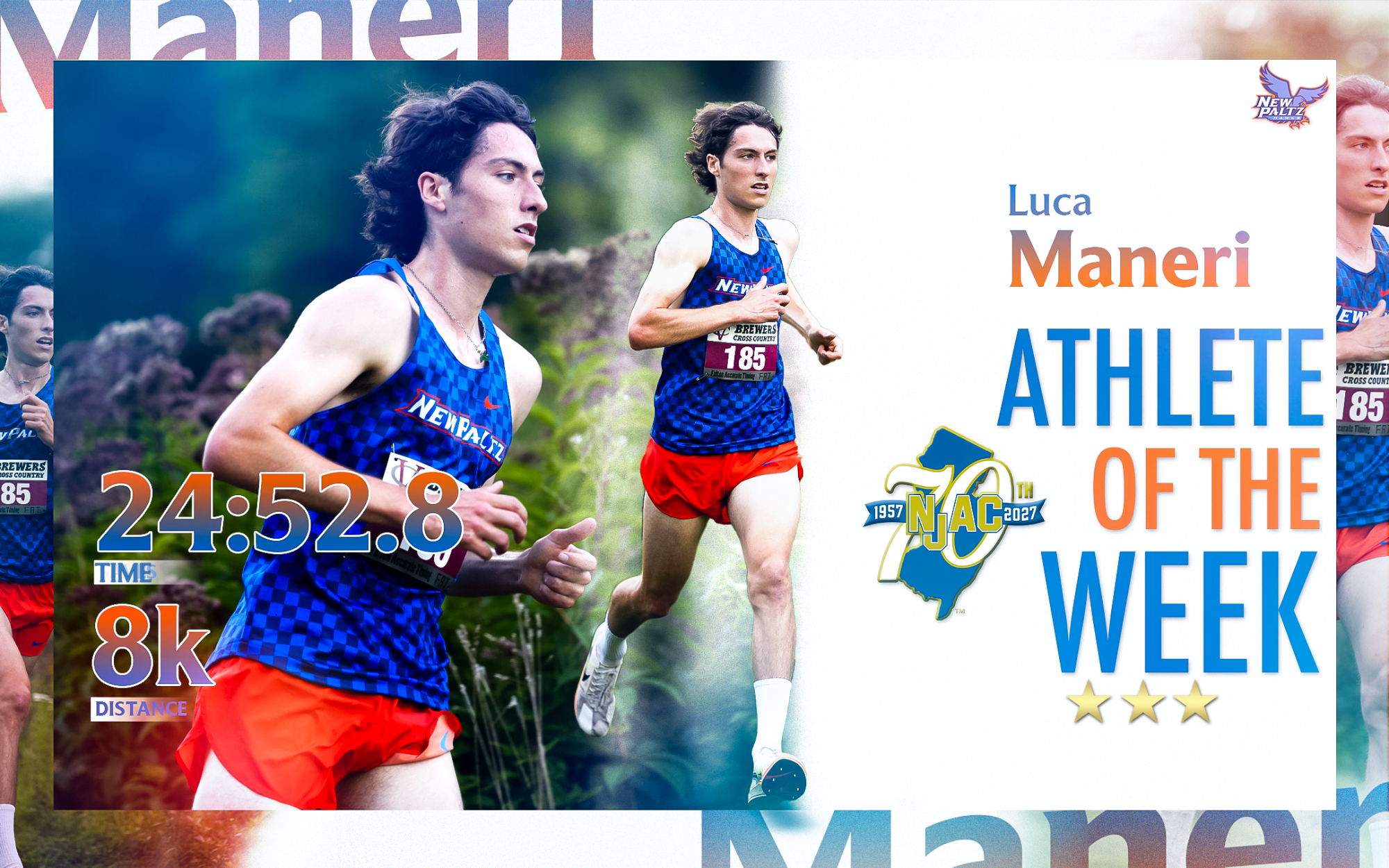 Luca Maneri NJAC AOTW 9.28 - Men's Cross Country