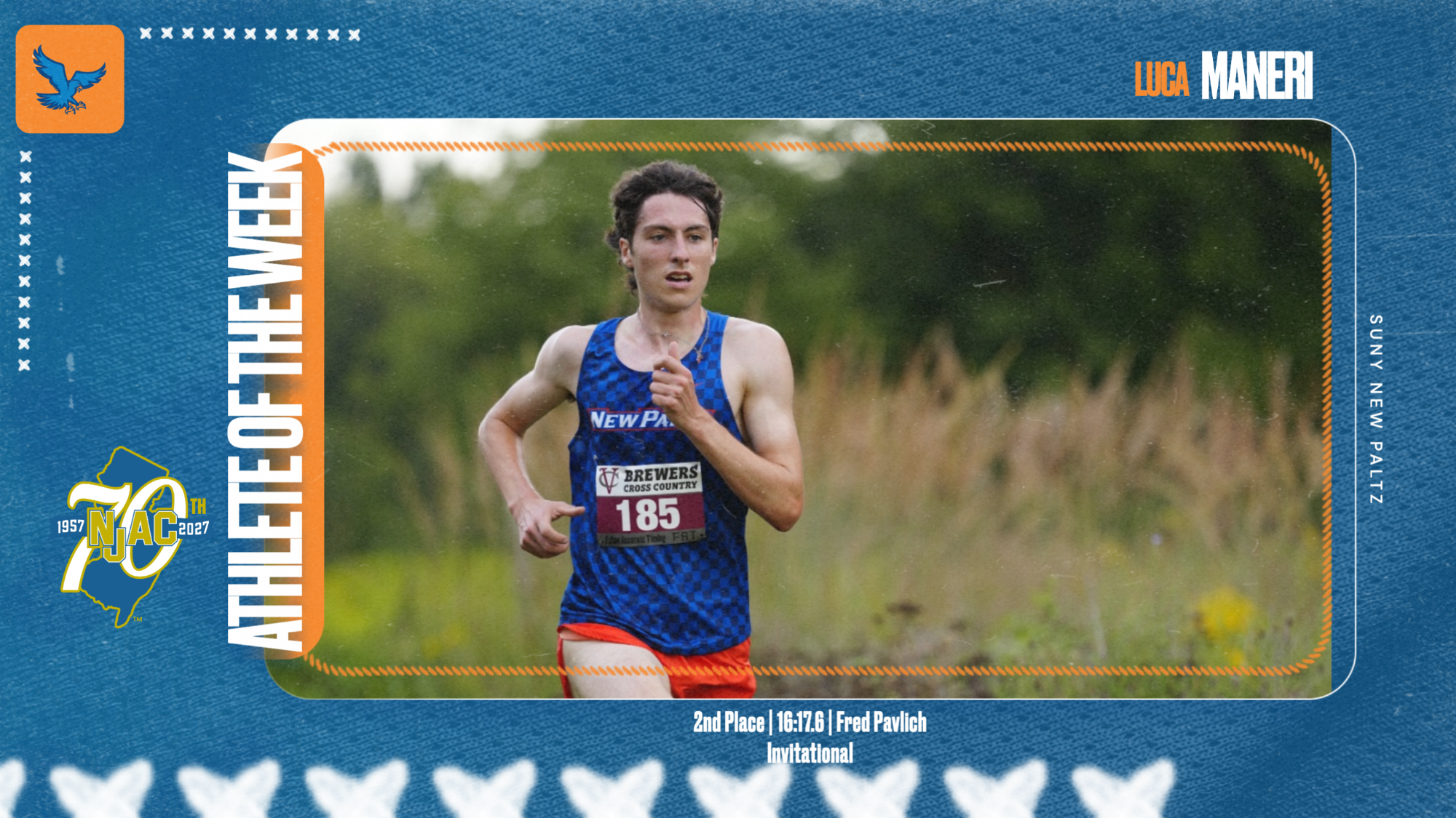 Luca Maneri - NJAC AOTW 9.8 - 1st in School History
