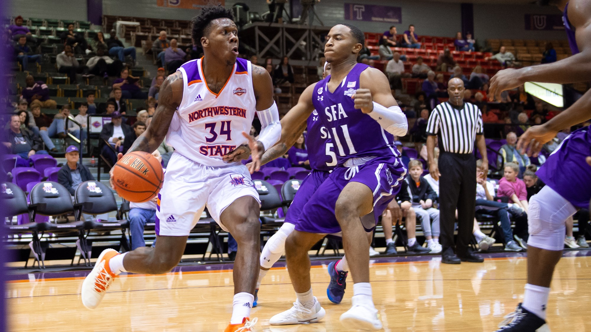 Brandon Hutton Demon Basketball Northwestern State University Athletics